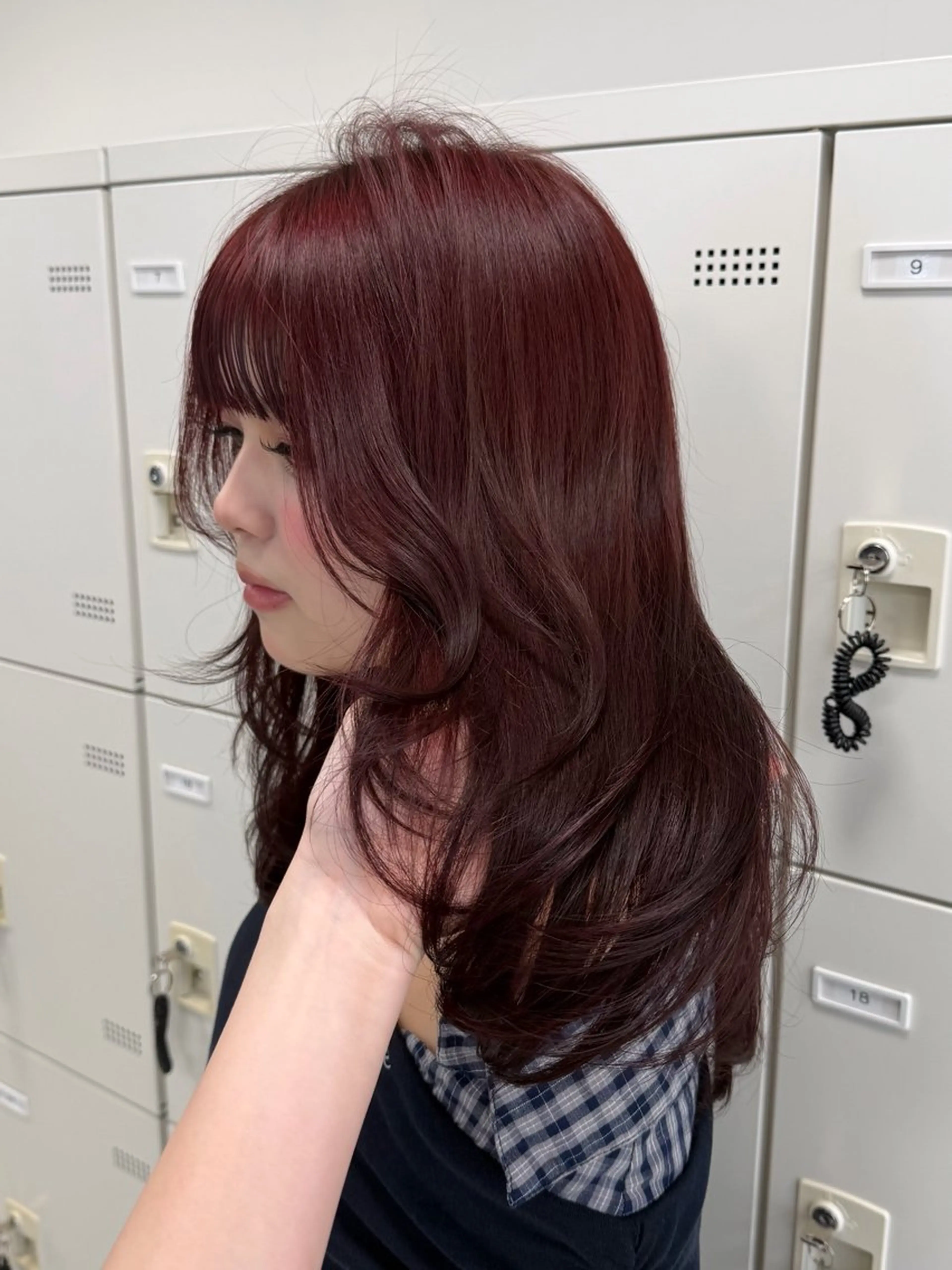 セミロング カラー カット ヘアカラー トリートメント ヘッドスパ ヘアセット 似合わせstyle ❤︎misaki❤︎のヘアスタイル