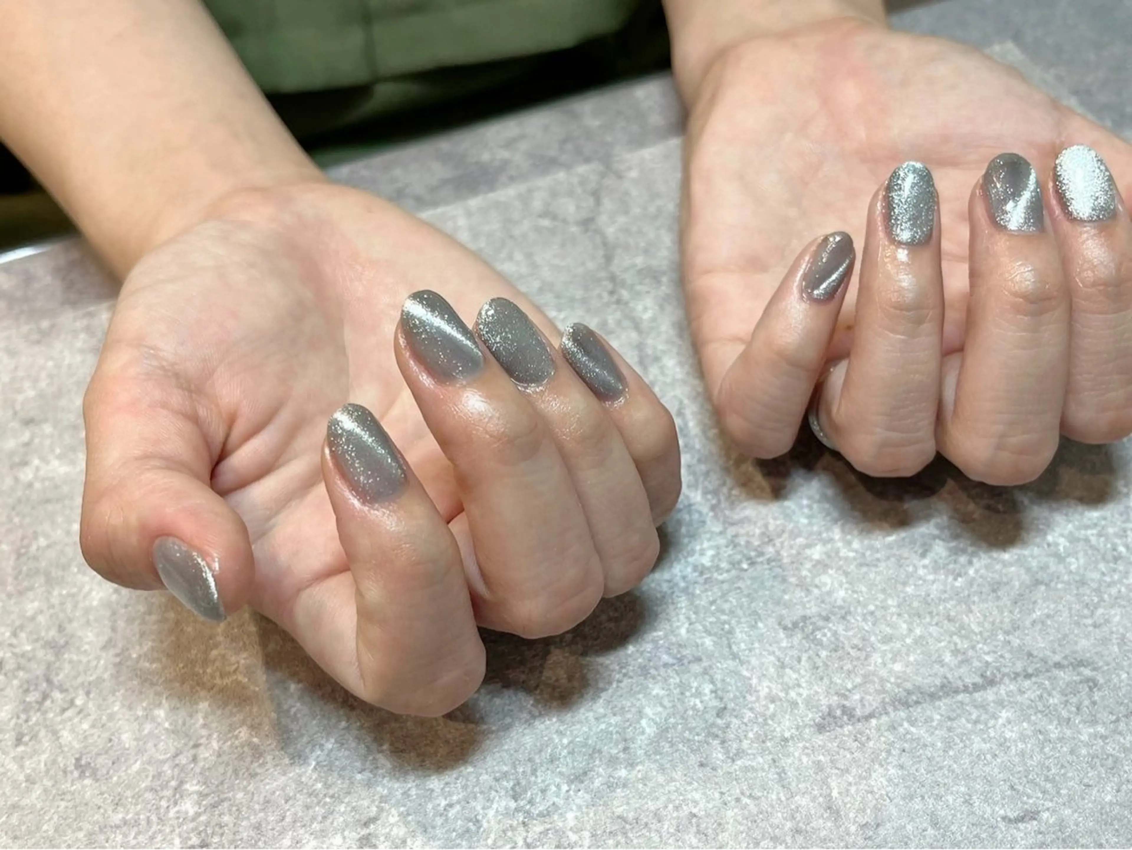 ネイル マグネットネイル ワンカラーネイル nail salon kicchiのネイルデザイン