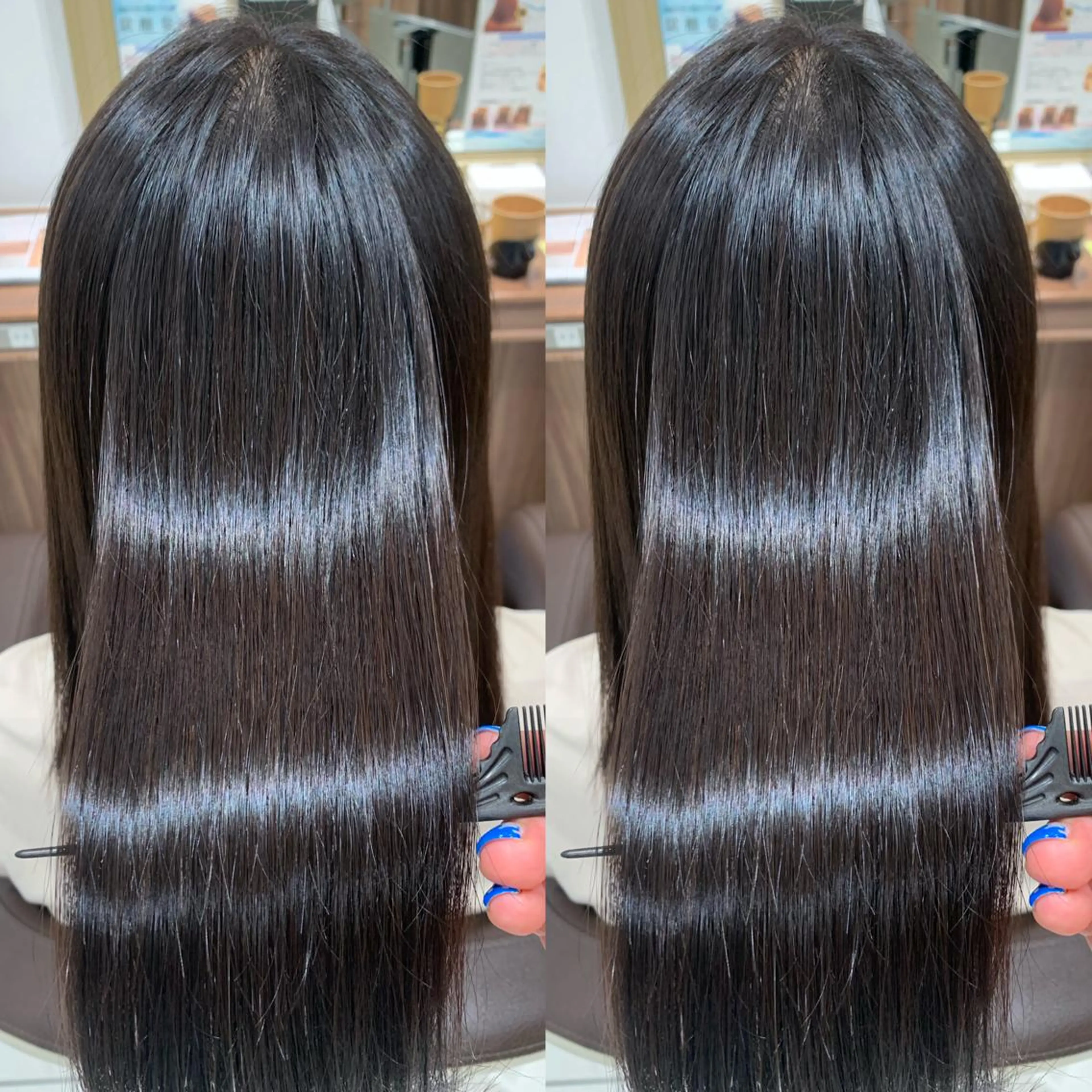 セミロング カラー パーマ ヘアアレンジ 縮毛矯正 盛れる韓国ヘア♡ 🌻鈴木花🌈のヘアスタイル