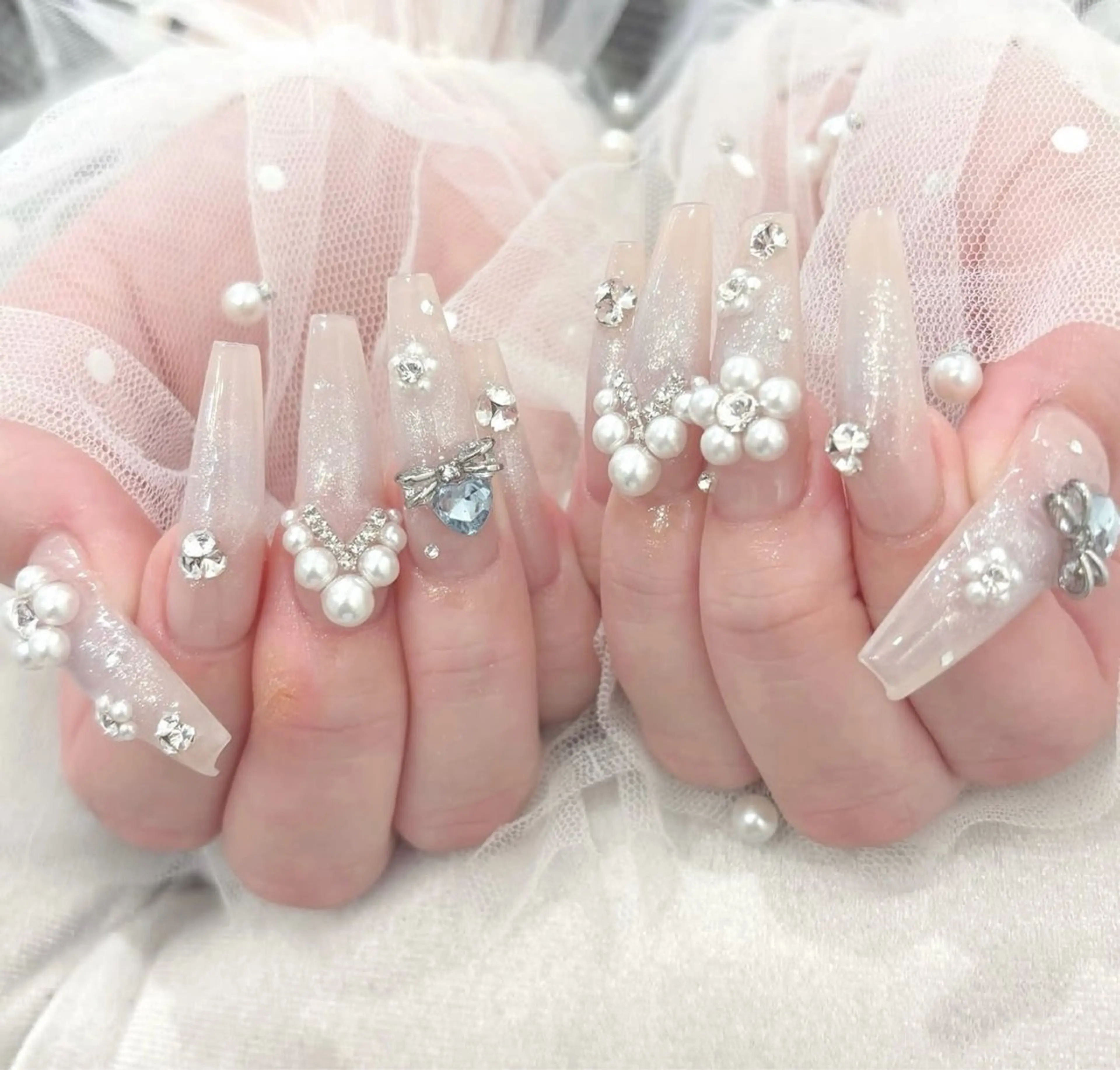 ネイル 長さ出し Mi nailsのネイルデザイン
