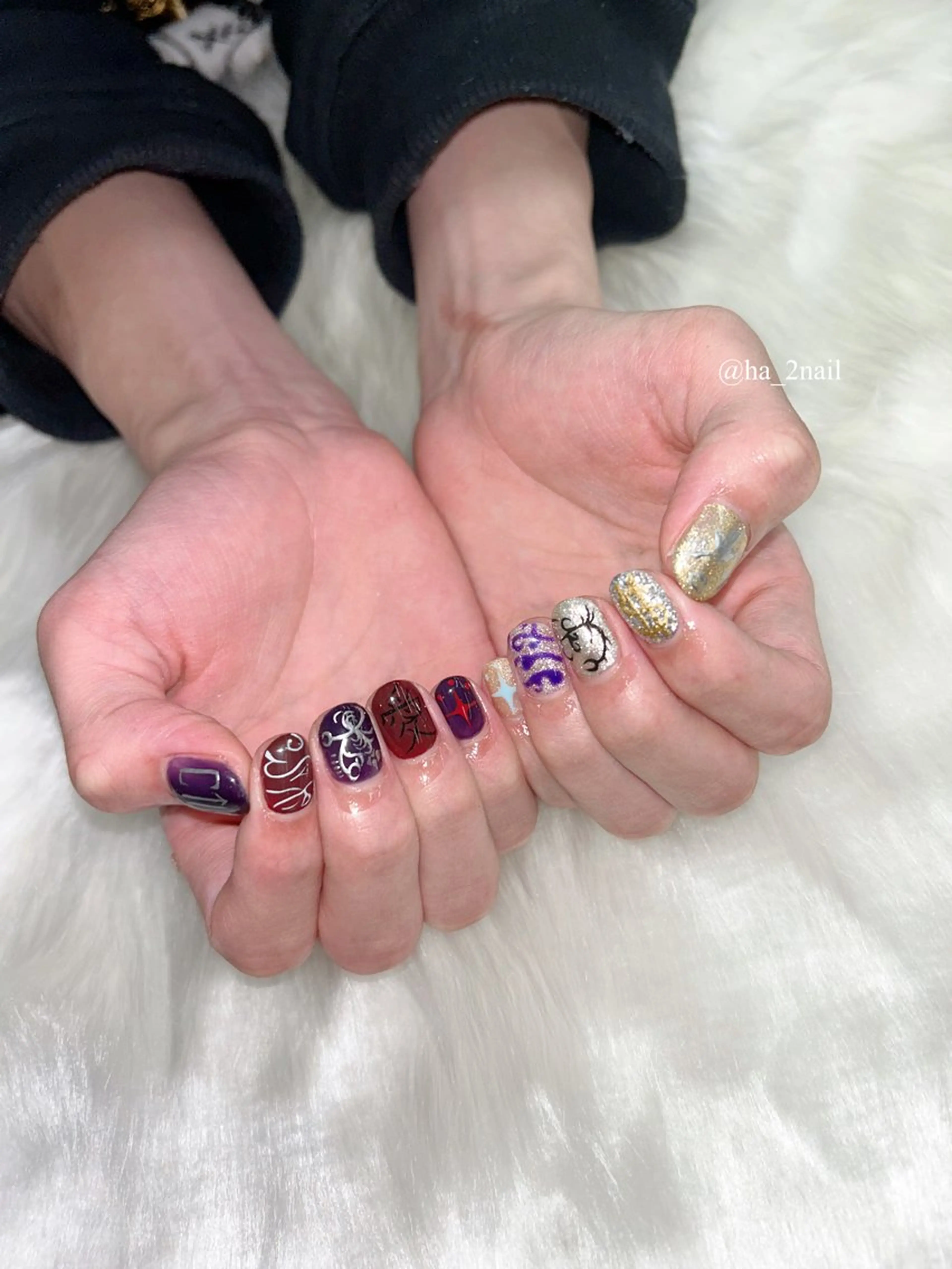 ネイル アートネイル メンズネイル NAIL and EYELASH ALPHA.所属・ALPHA. 姫繇のネイルデザイン