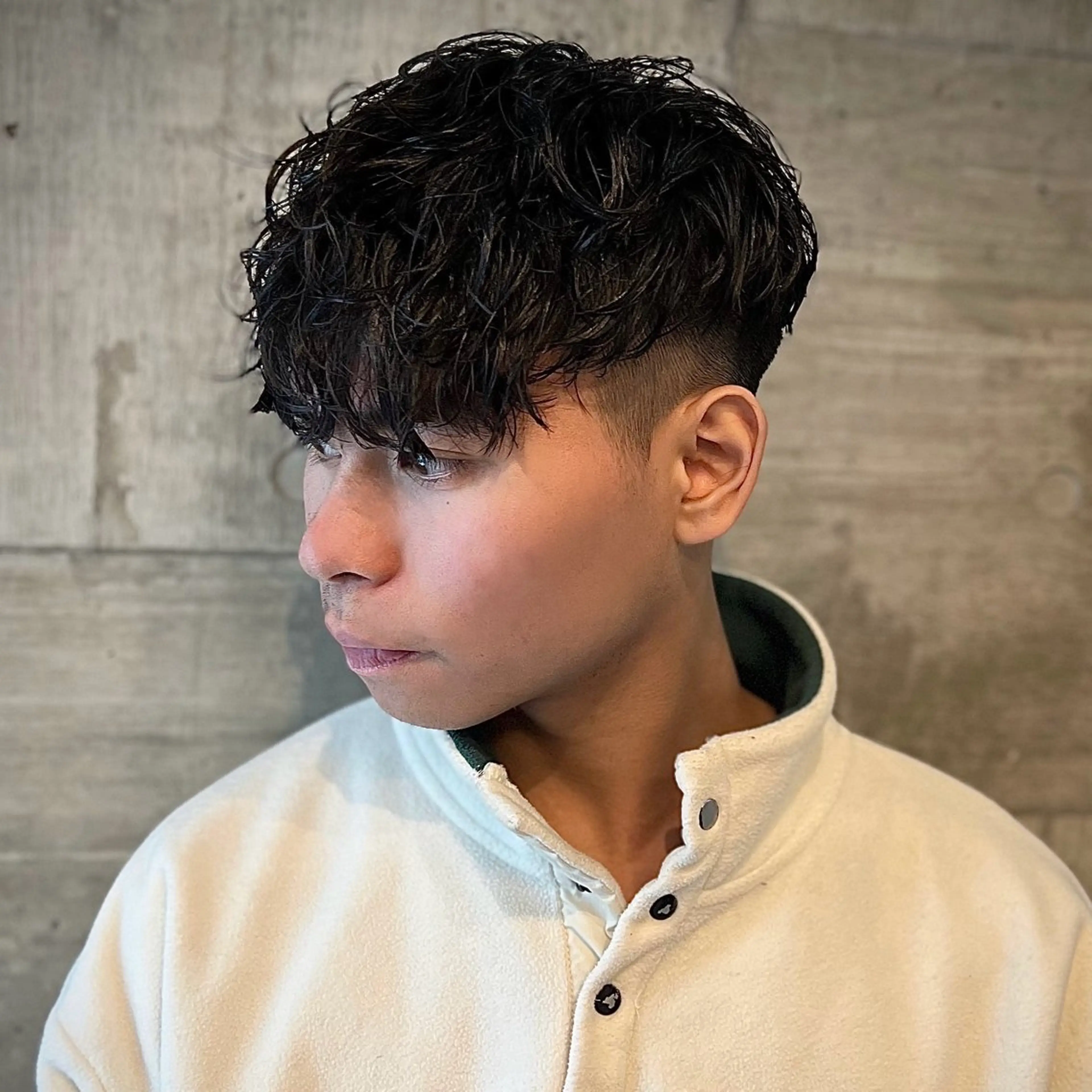 ショート パーマ メンズ スペインカール カット パーマ トリートメント メンズ特化/パーマ/ メッシュ/竜成のヘアスタイル