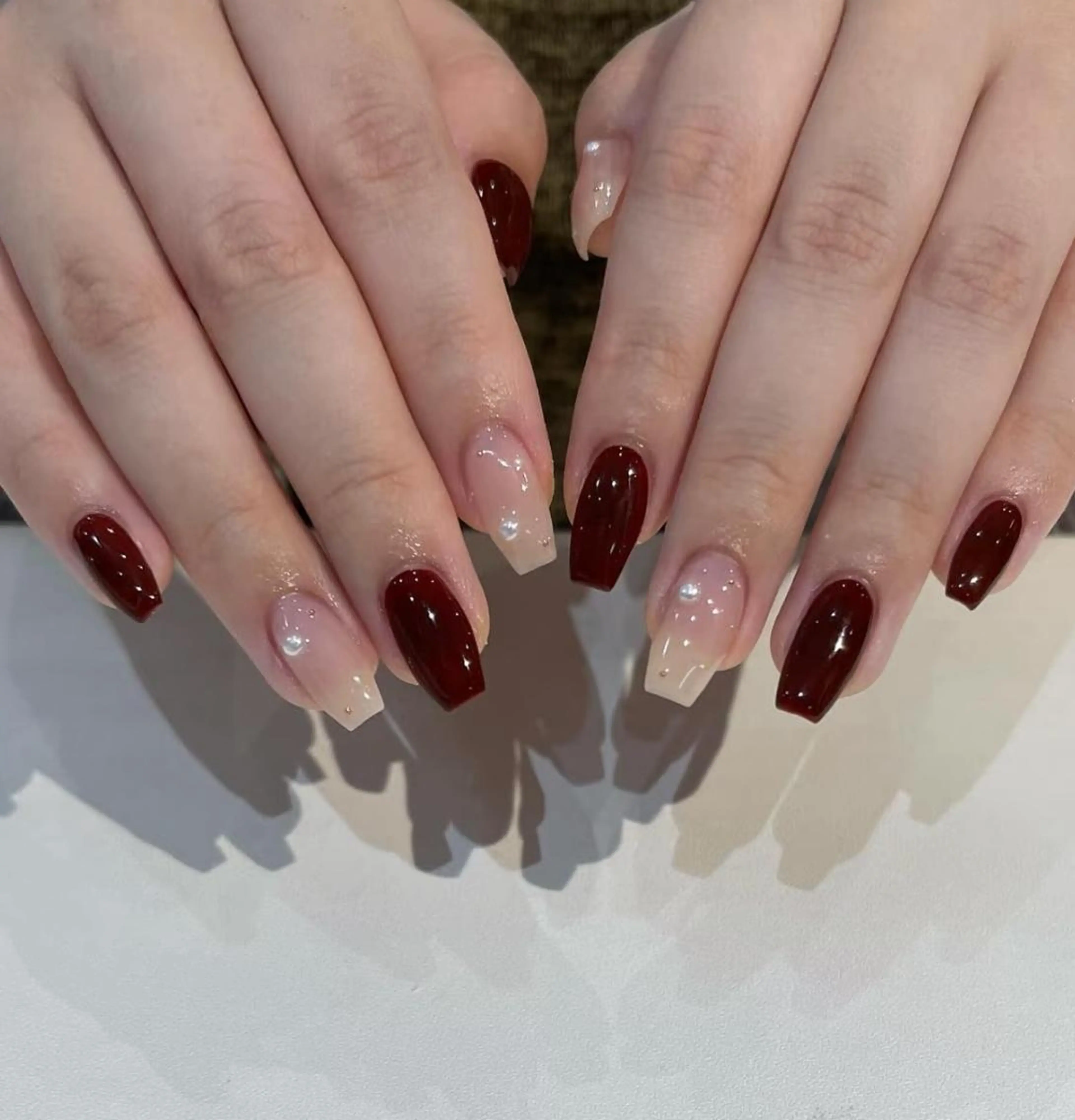 ネイル RAFFINE 月🦋🩵のネイルデザイン