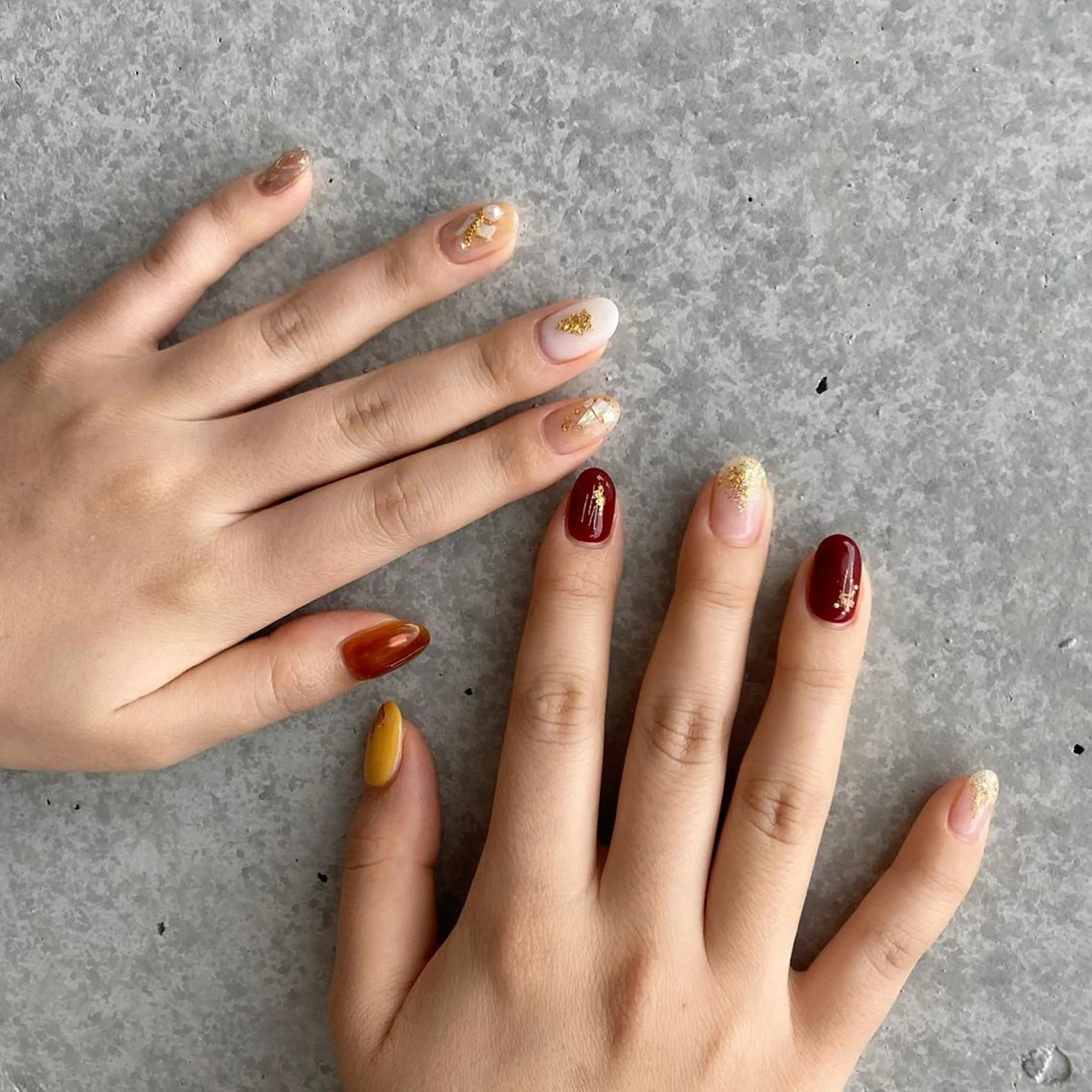 ネイル アートネイル ジェルネイル マグネットネイル 持ち込み ハンドネイル nail salon Soeurのネイルデザイン