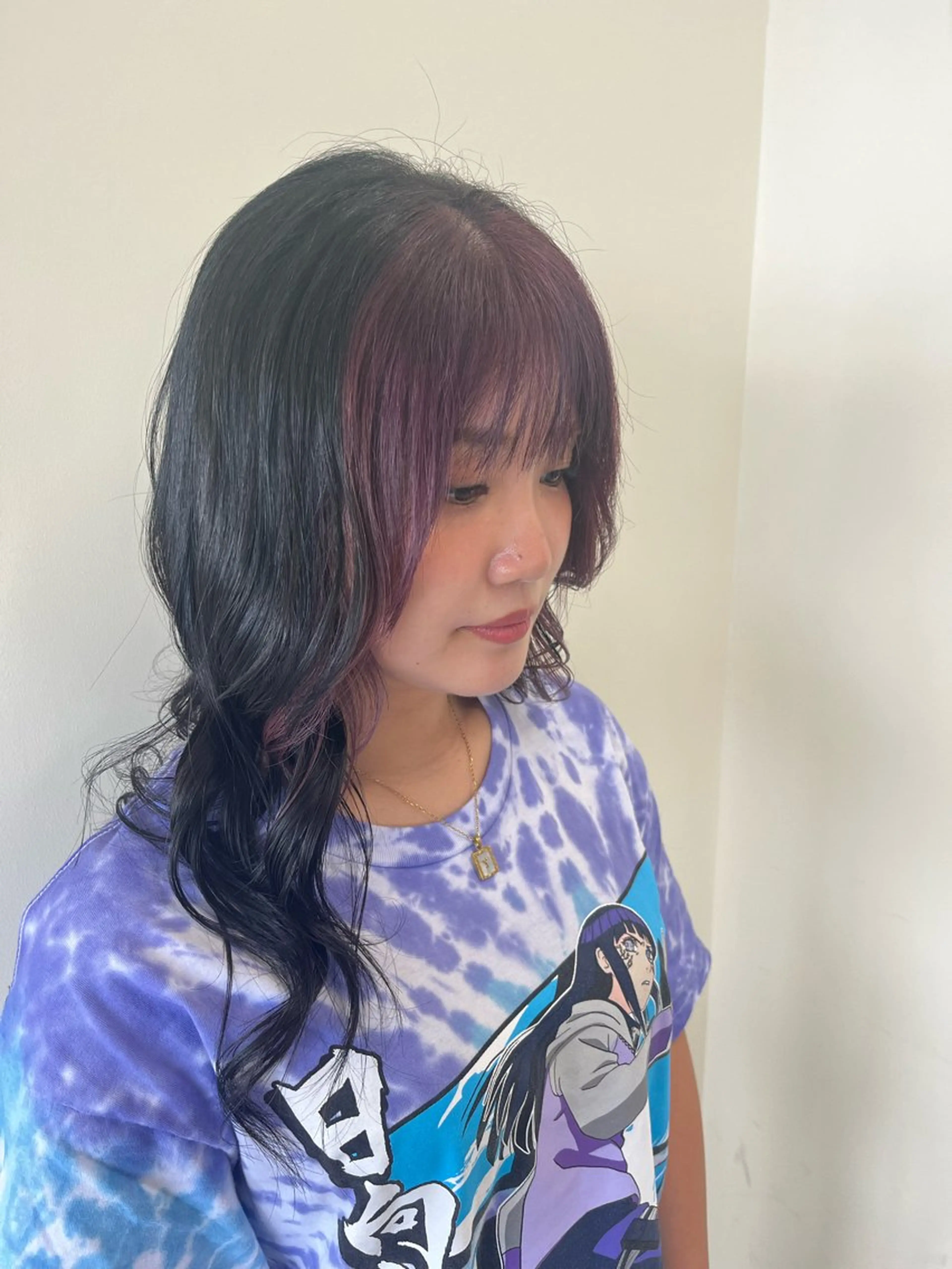 セミロング カラー ミストバング  フェイスフレーミング レイヤーカット VIM hair 泡瀬店所属・ミサ ミサのヘアスタイル