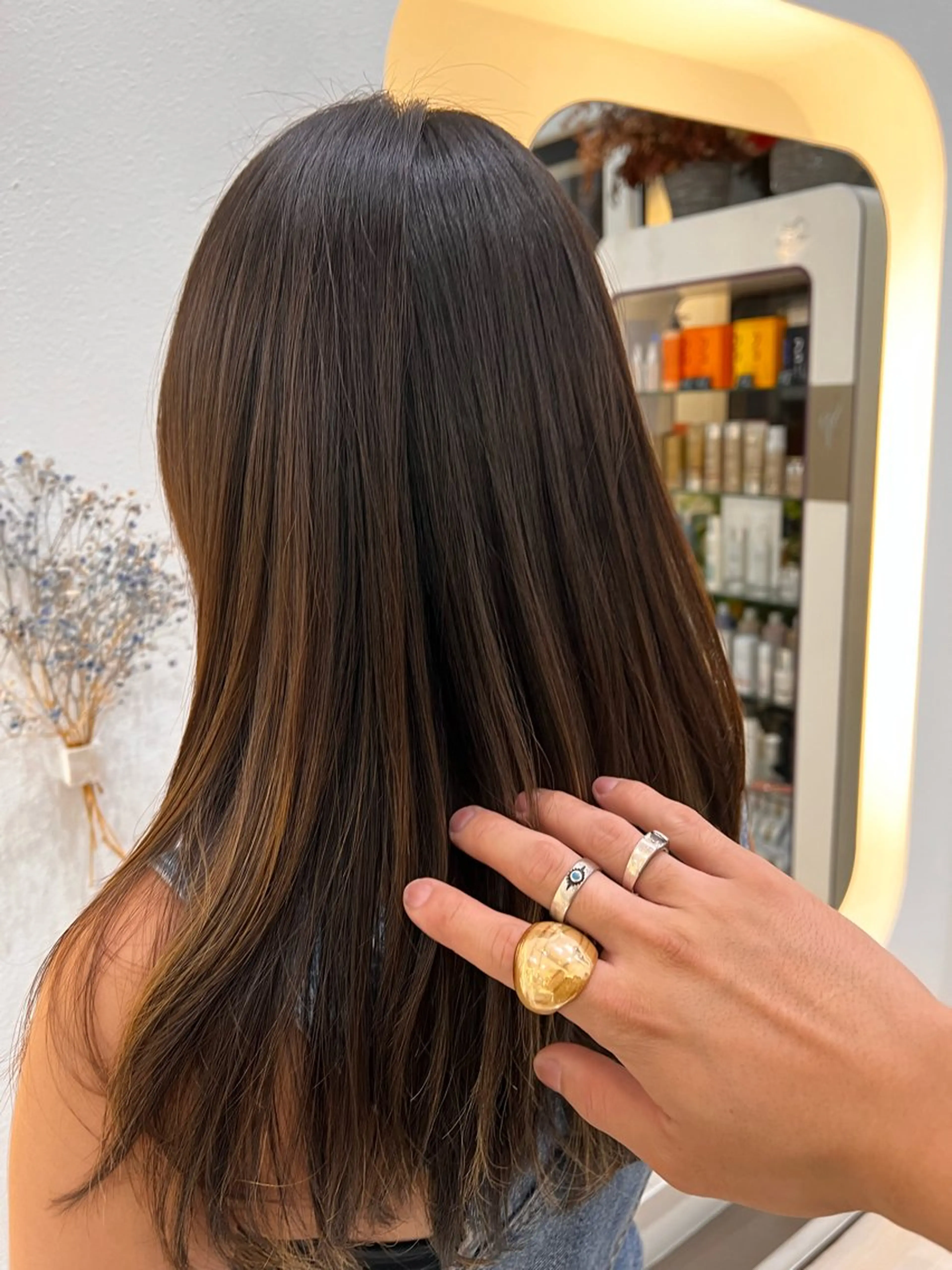 ミディアム カラー パーマ ヘアアレンジ 堀井 凌平のヘアスタイル