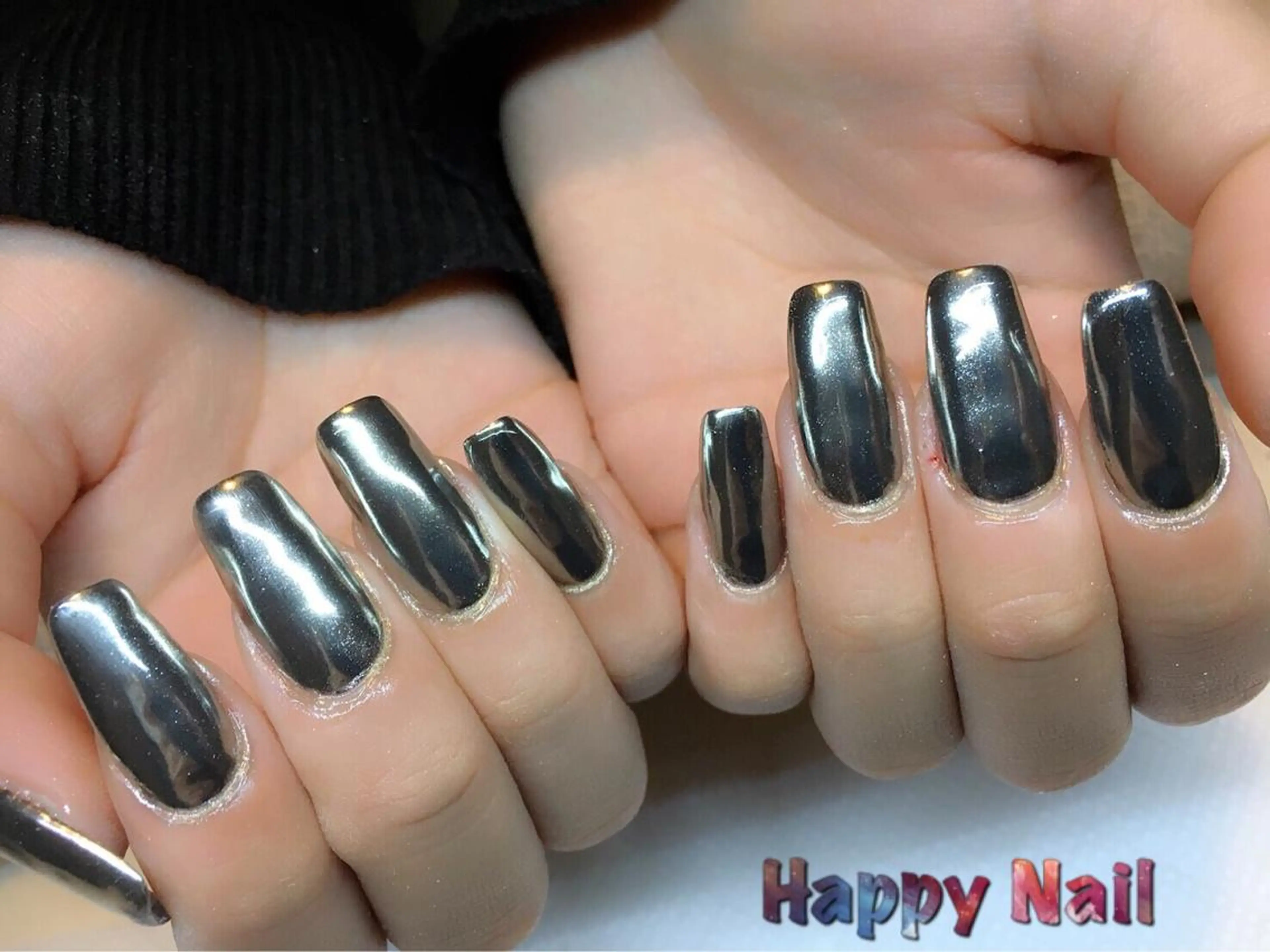 ネイル ミラーネイル Happy Nailのネイルデザイン