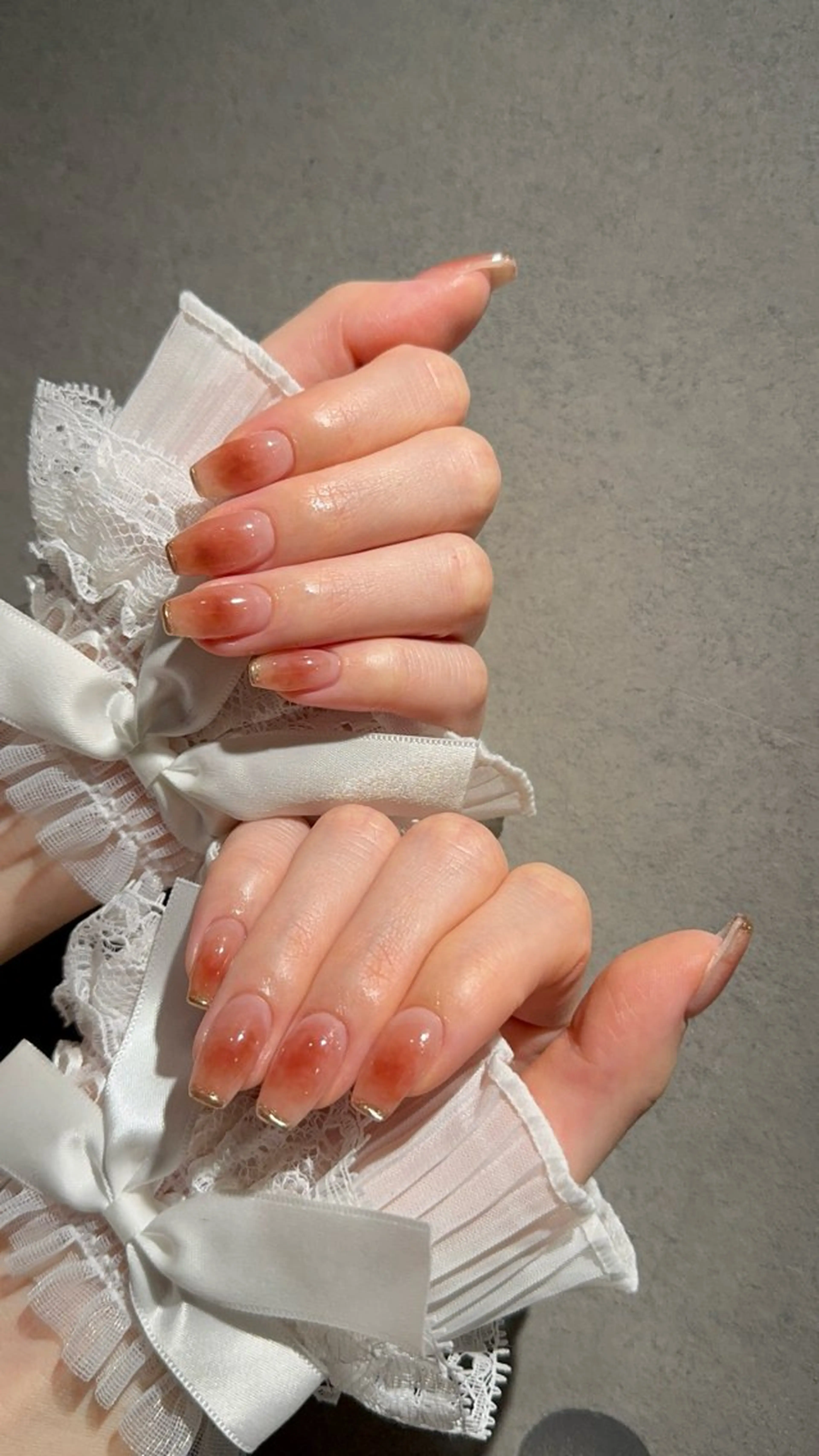 ネイル I-nailロング /ワンホン/キラキラのネイルデザイン