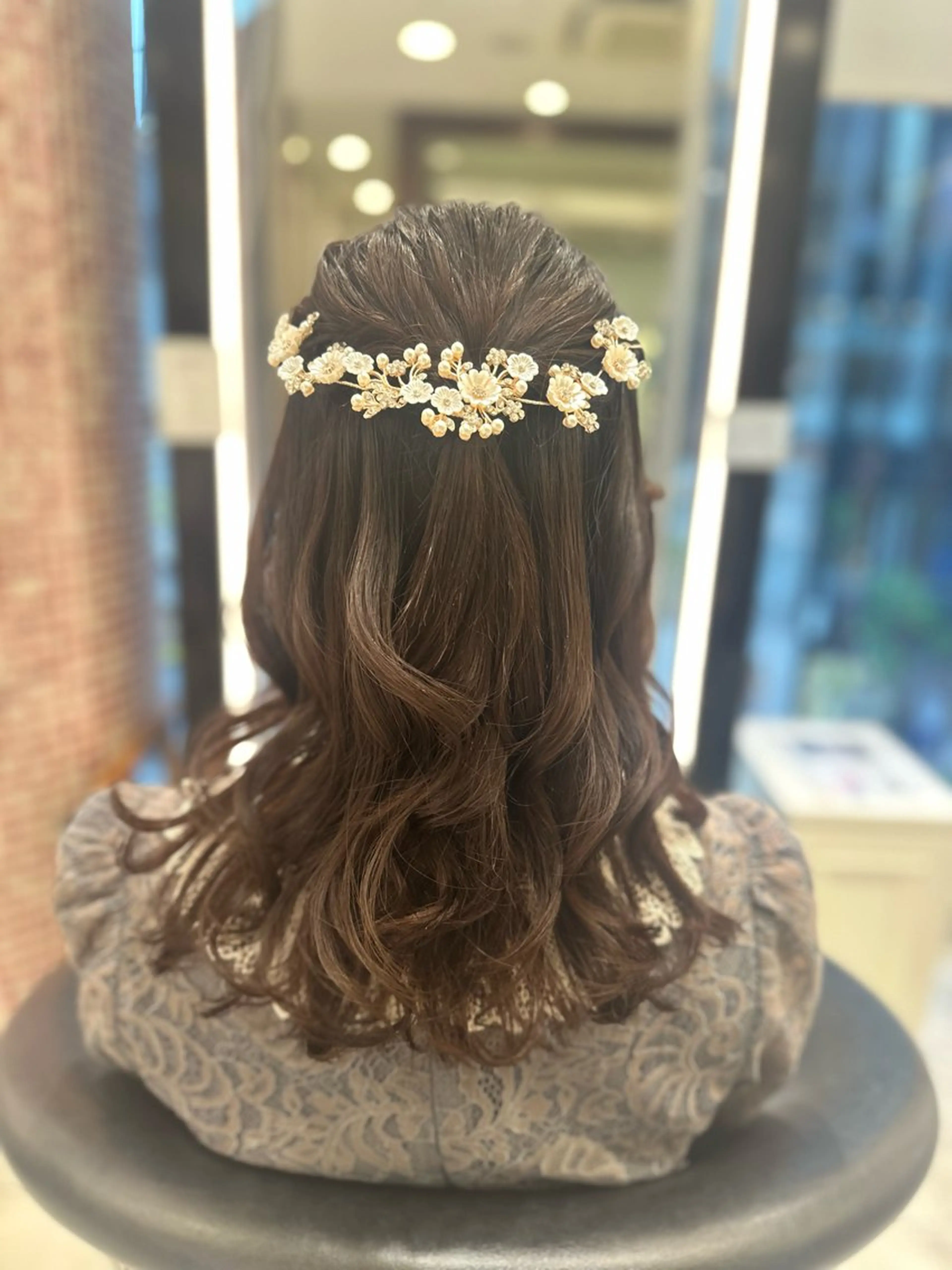 ヘアアレンジ ハーフアップ ツインテール 結婚式・ブライダル ヘアセット アサコ サユリの眉毛・アイブロウイメージ