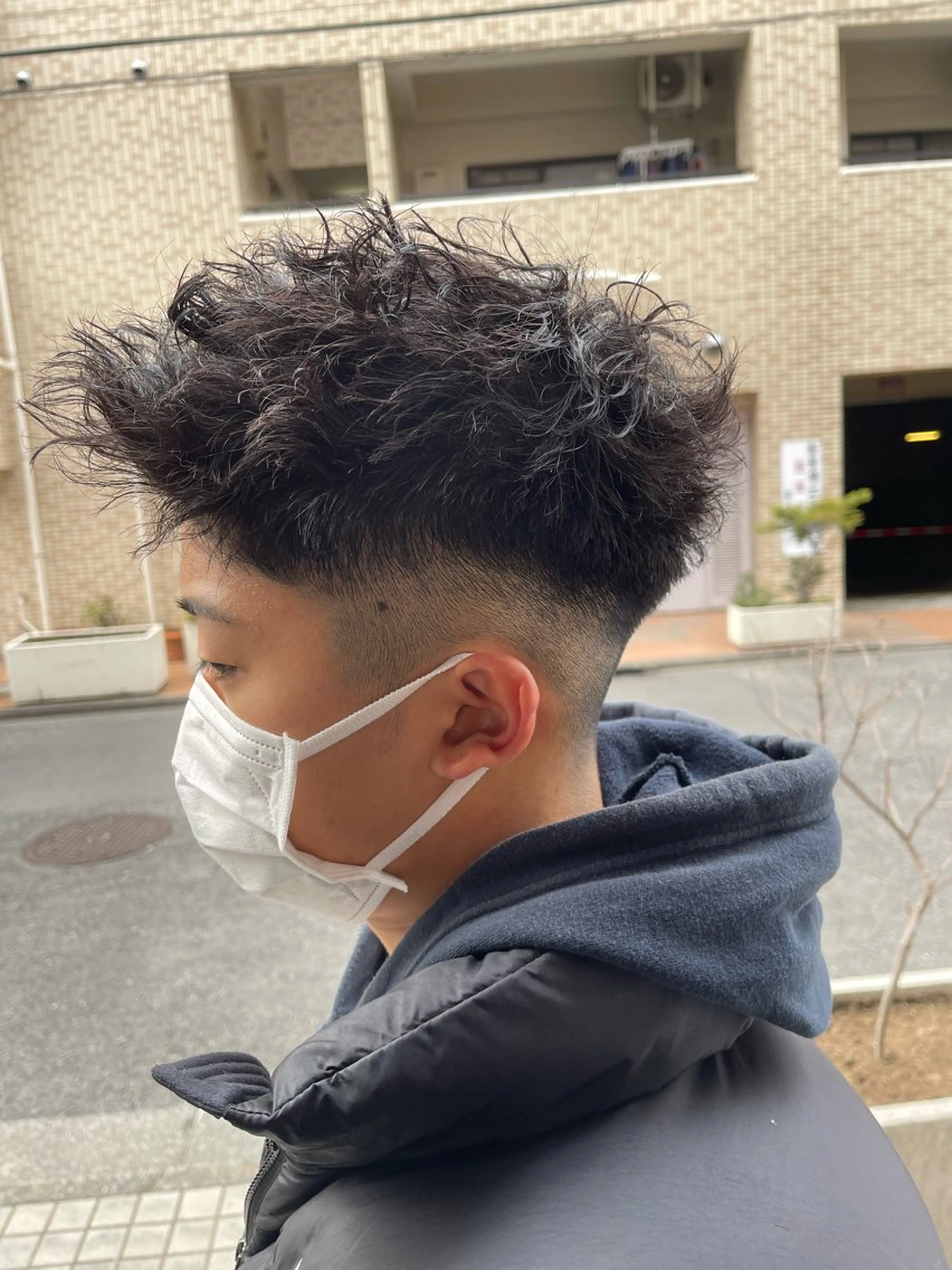 パーマ メンズ くらたに りくのヘアスタイル