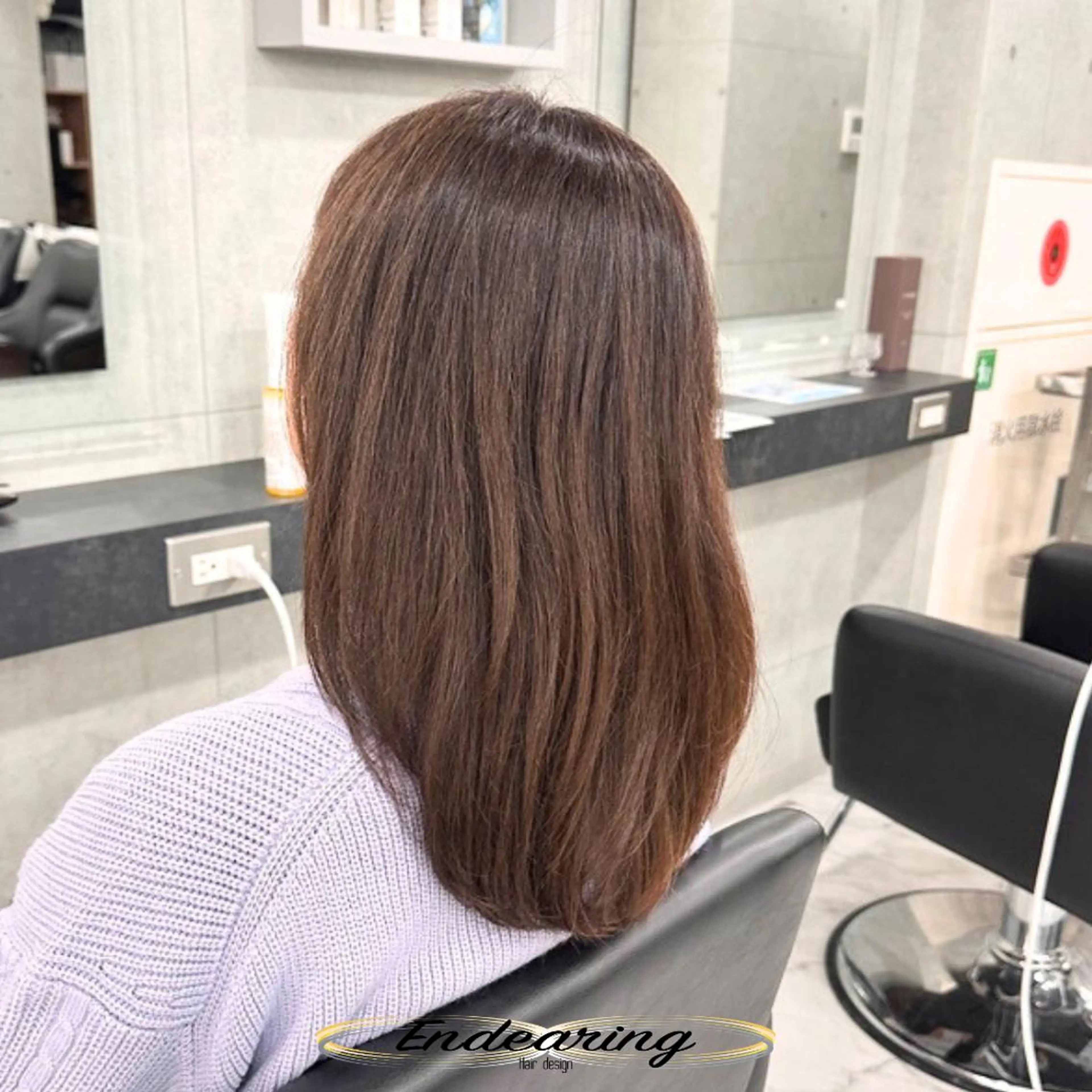 カラー 透明感カラー カット ヘアカラー Endearing 銀座/レイヤーカットのヘアスタイル