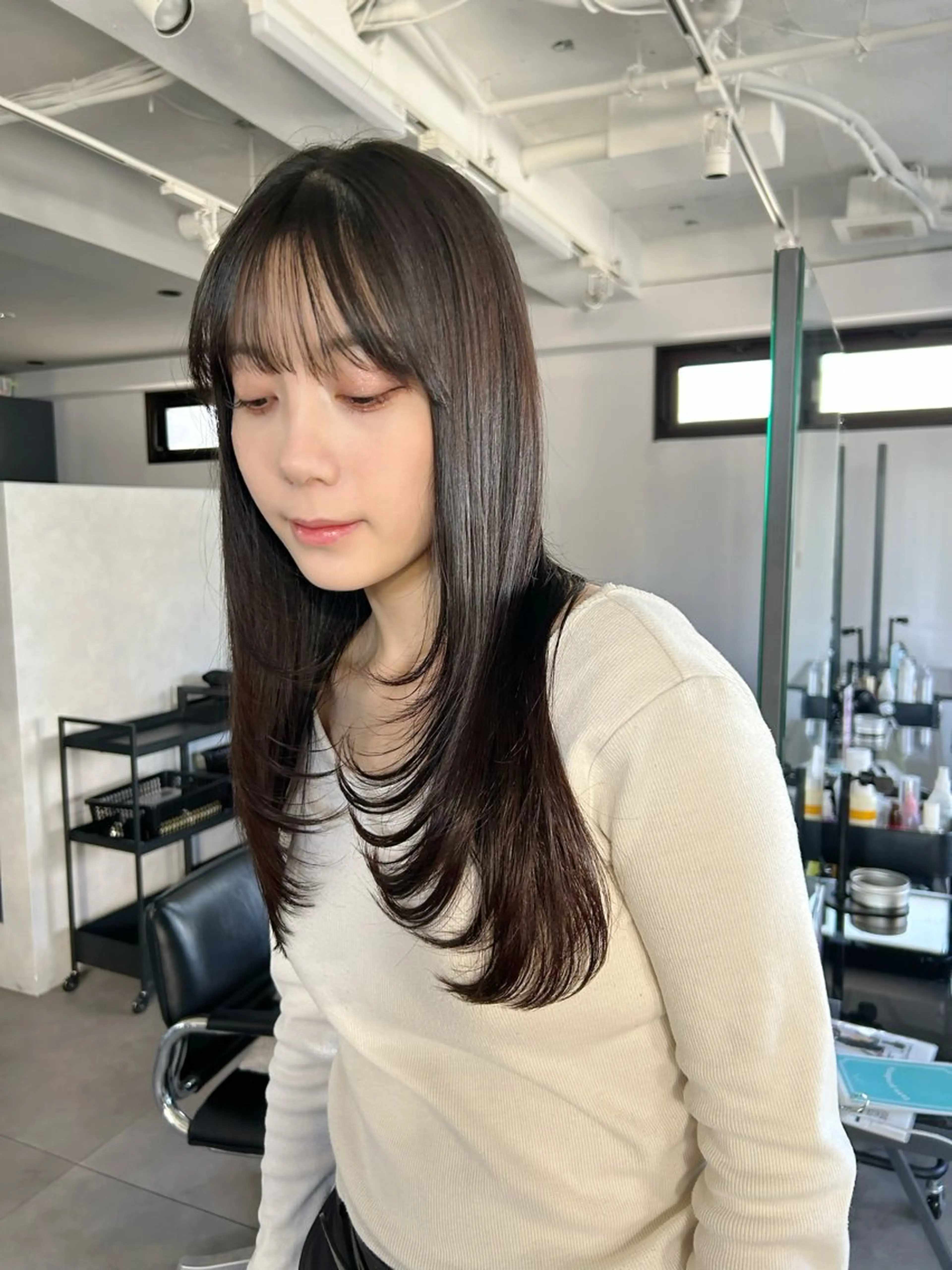 ミディアム カラー カット ヘアカラー 🌿池袋ボブ/美髪 縮毛矯正taigaのヘアスタイル