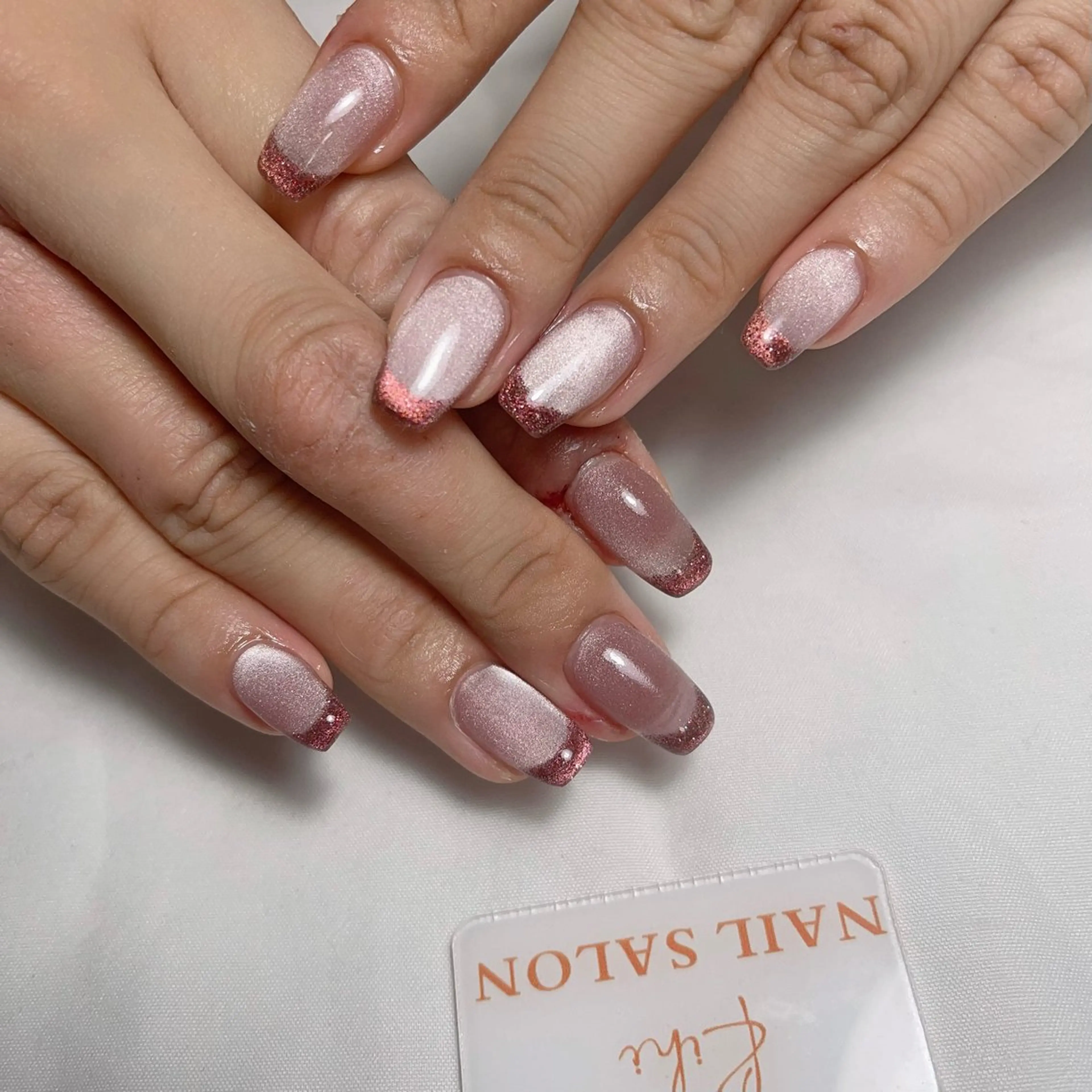 ネイル アートネイル フレンチネイル ジェルネイル グラデーション 韓国ネイル ハンドネイル ハンドケア さくら💮💮 【オフ無料】のネイルデザイン