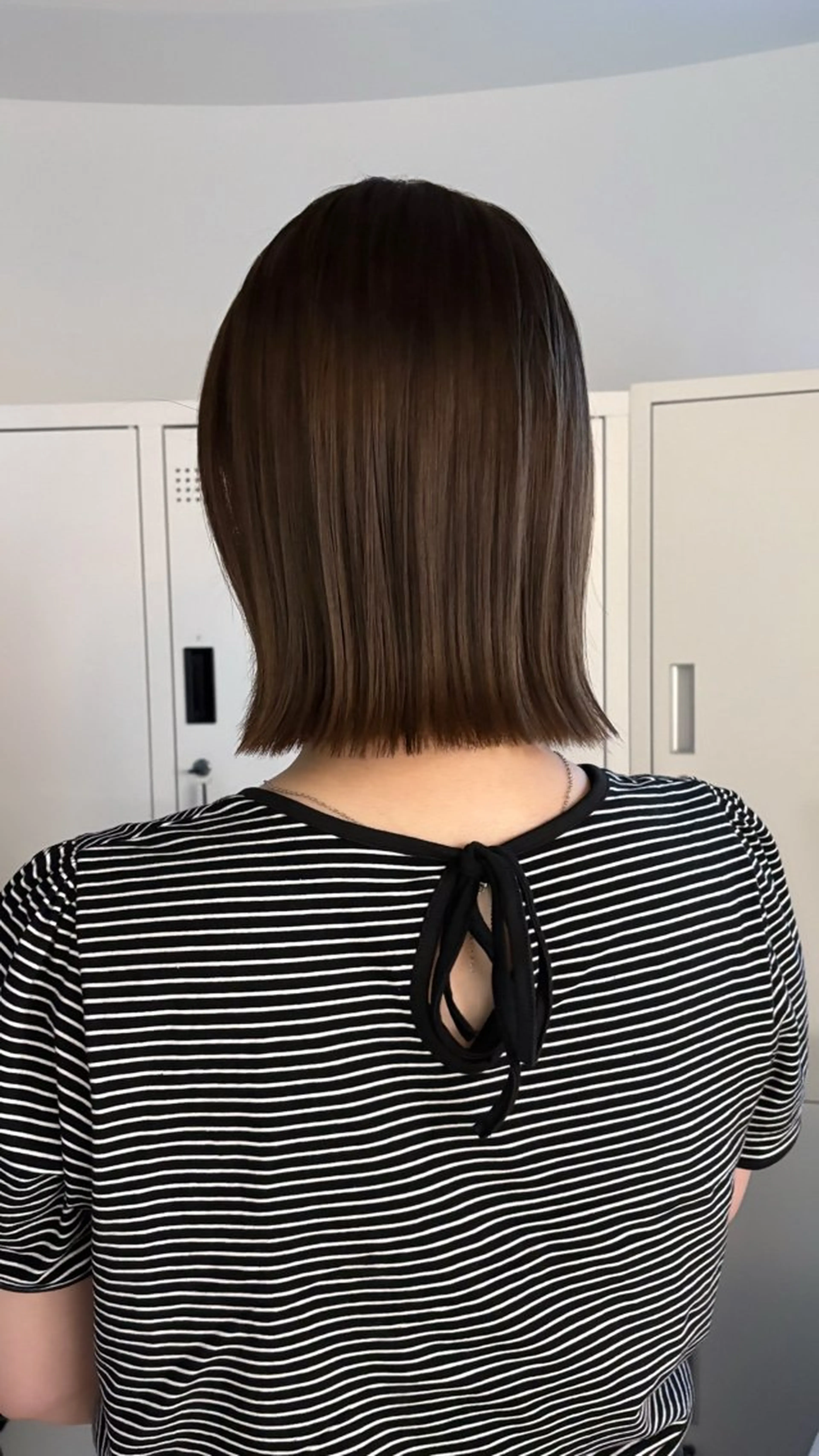 ミディアム 外ハネヘア カット ヘアカラー トリートメント 新宿/ボブ/レイヤー 縮毛矯正/SACHIのヘアスタイル