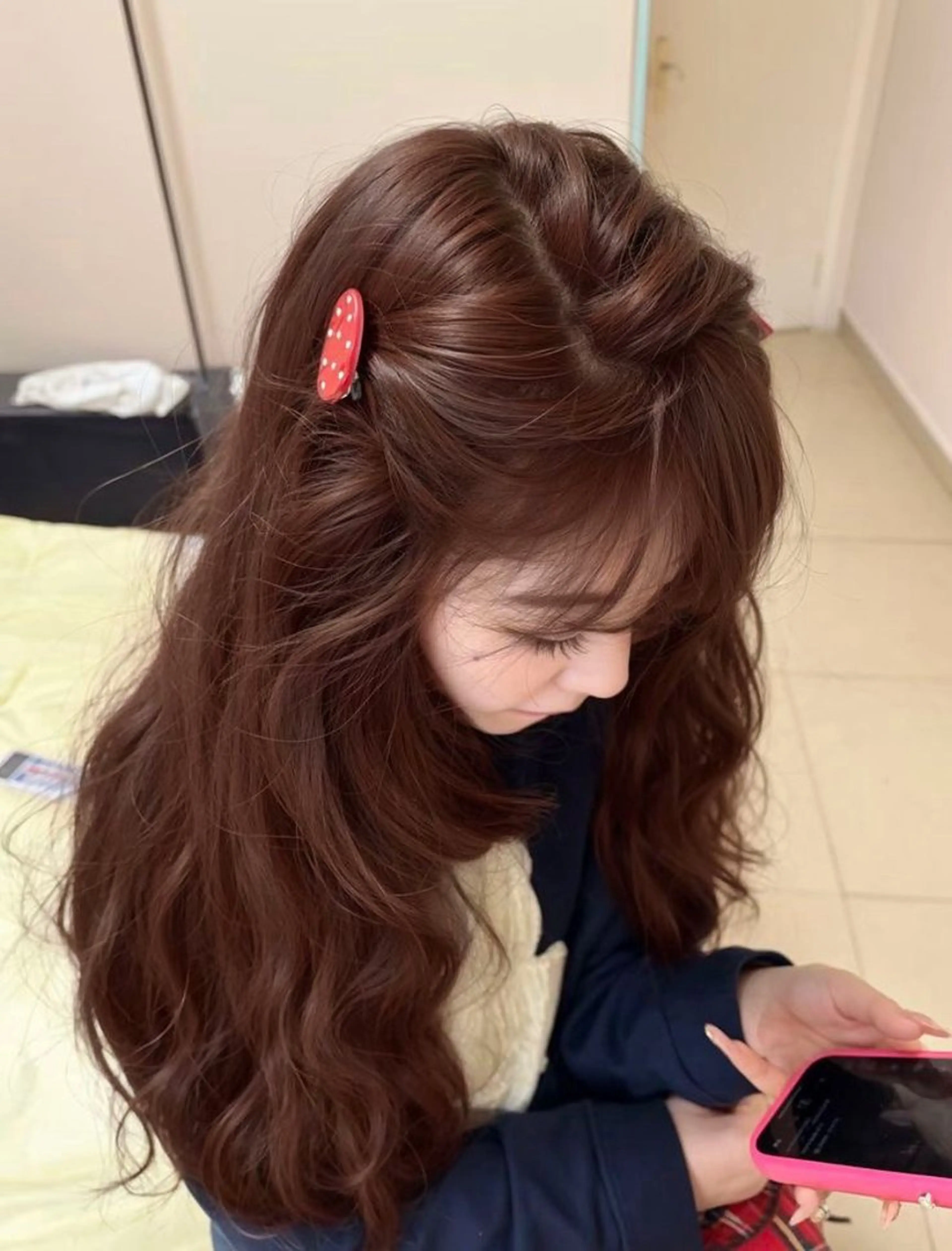 ロング カラー 大人上品ベージュ 🎀HARUNAのヘアスタイル