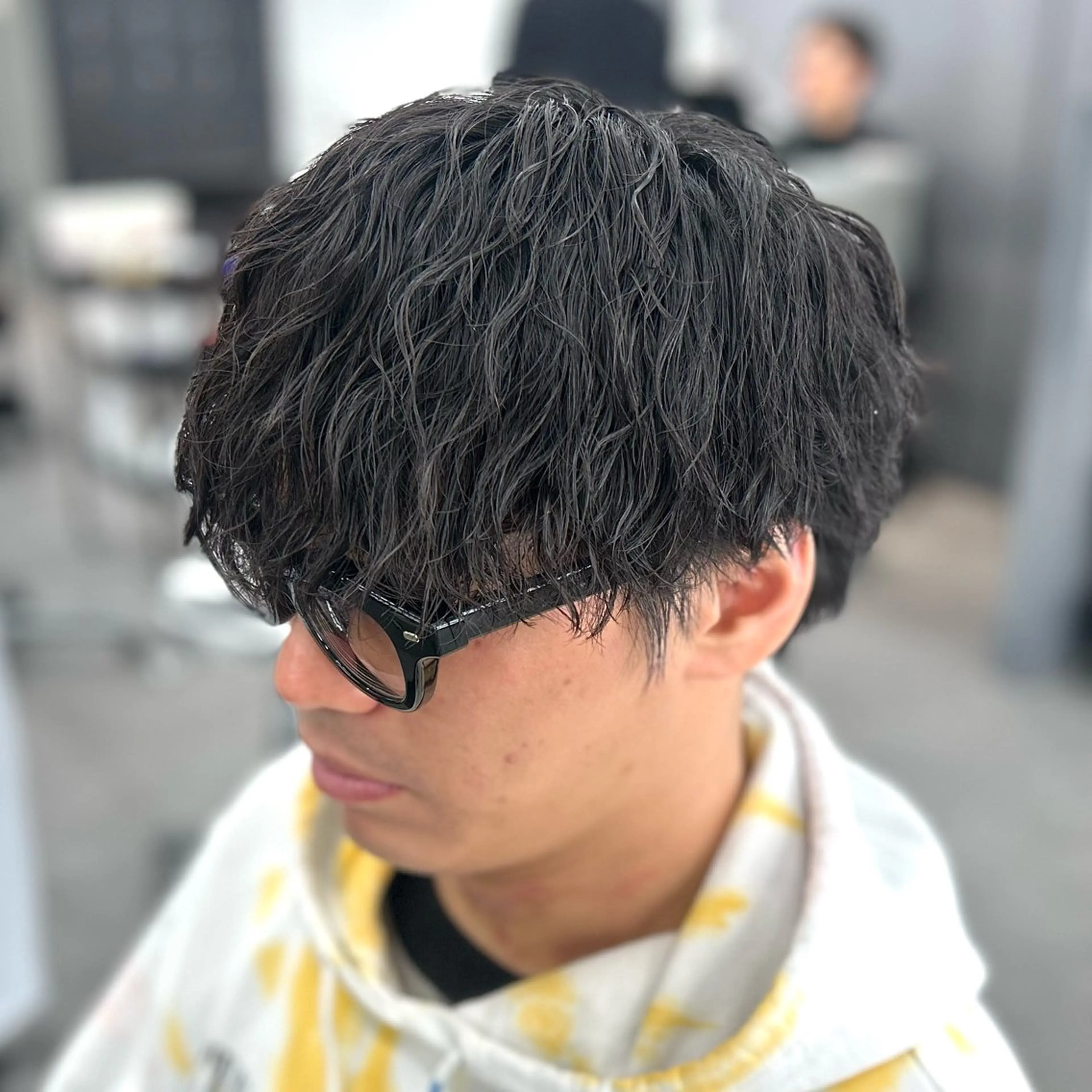 パーマ メンズ カット パーマ 韓国ヘア🇰🇷 メンズパーマ/つかさのヘアスタイル