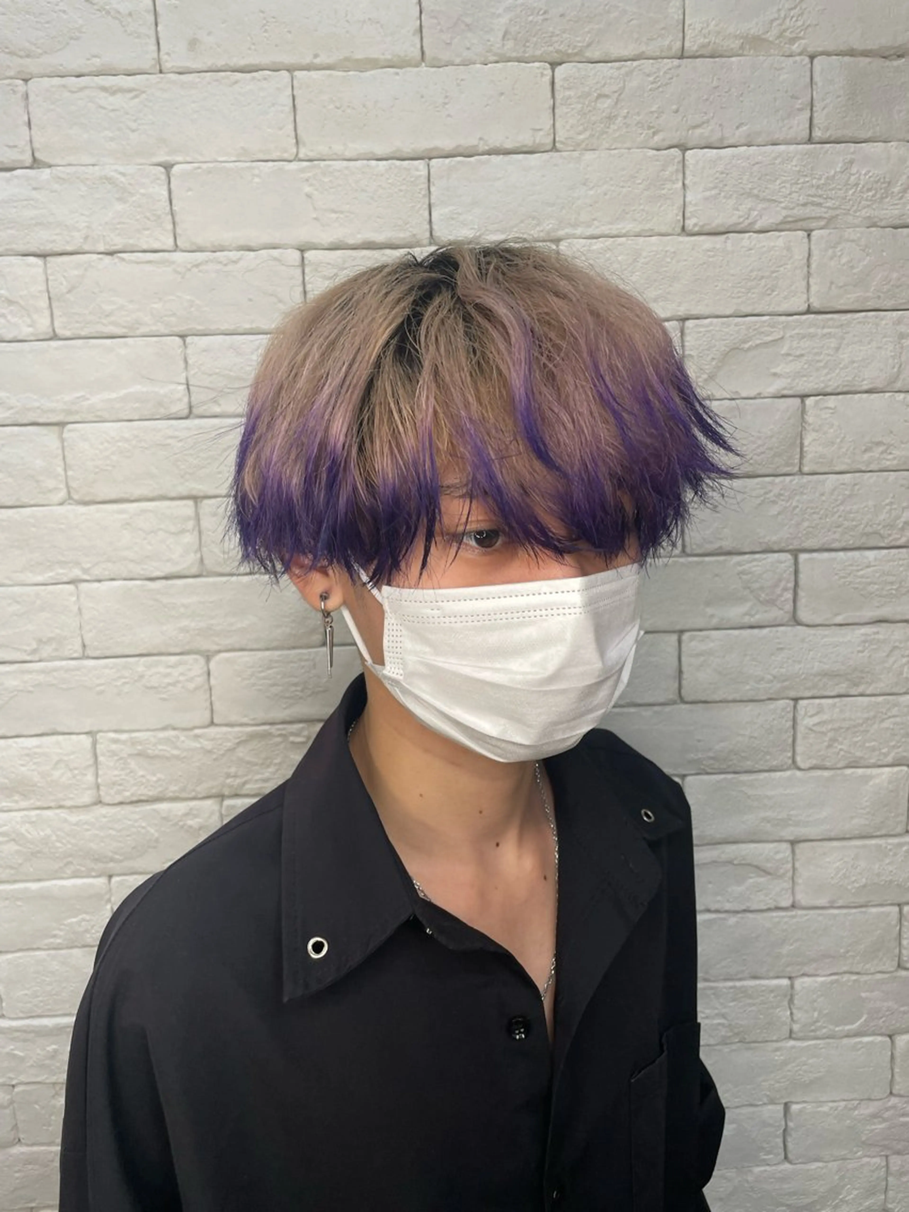 カラー メンズ デザインカラー ヘアカラー Nail &Beauty by UNO伊勢原所属・COCO .のヘアスタイル