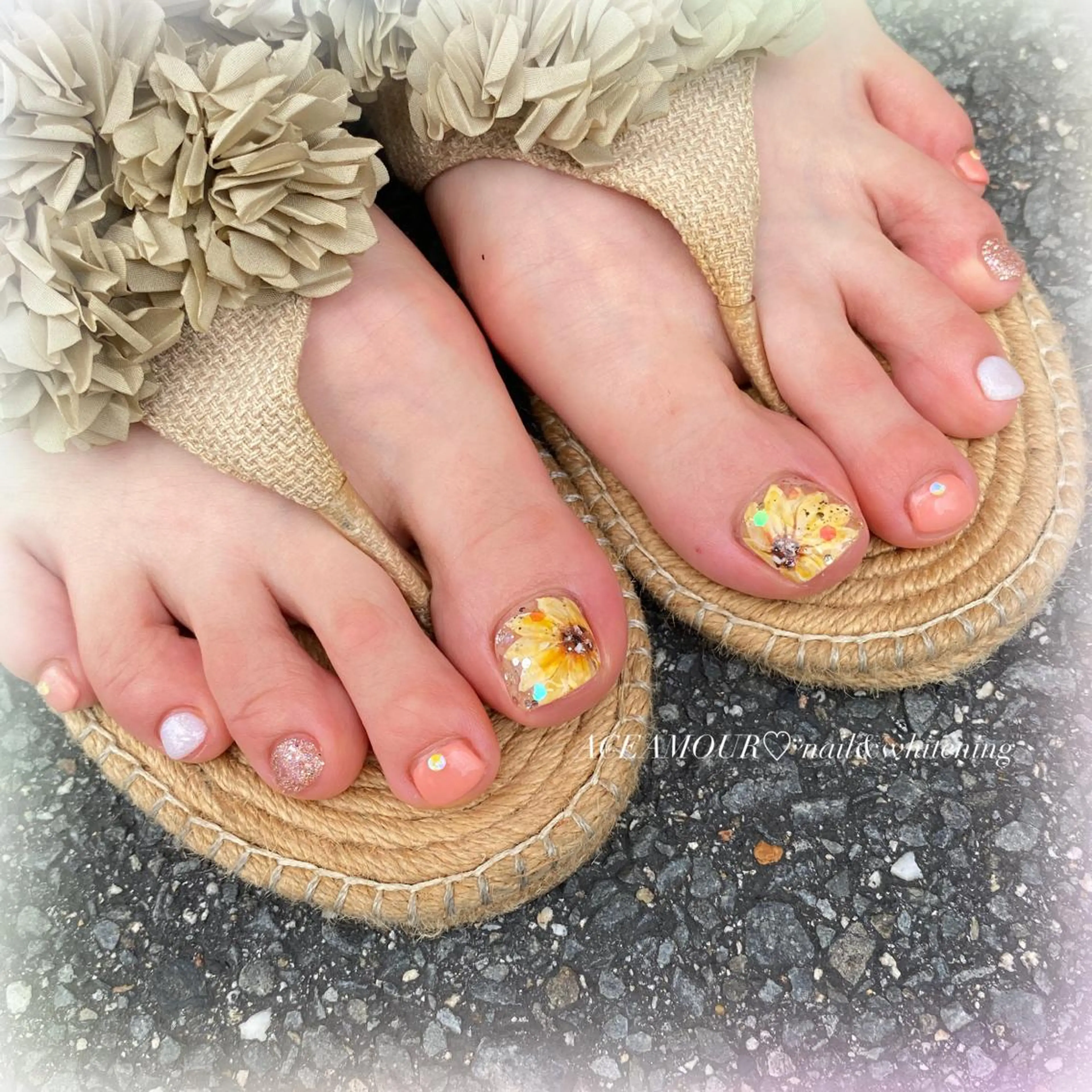 ネイル アートネイル フットネイル ネイル/耳つぼ /新ホワイトニングのネイルデザイン