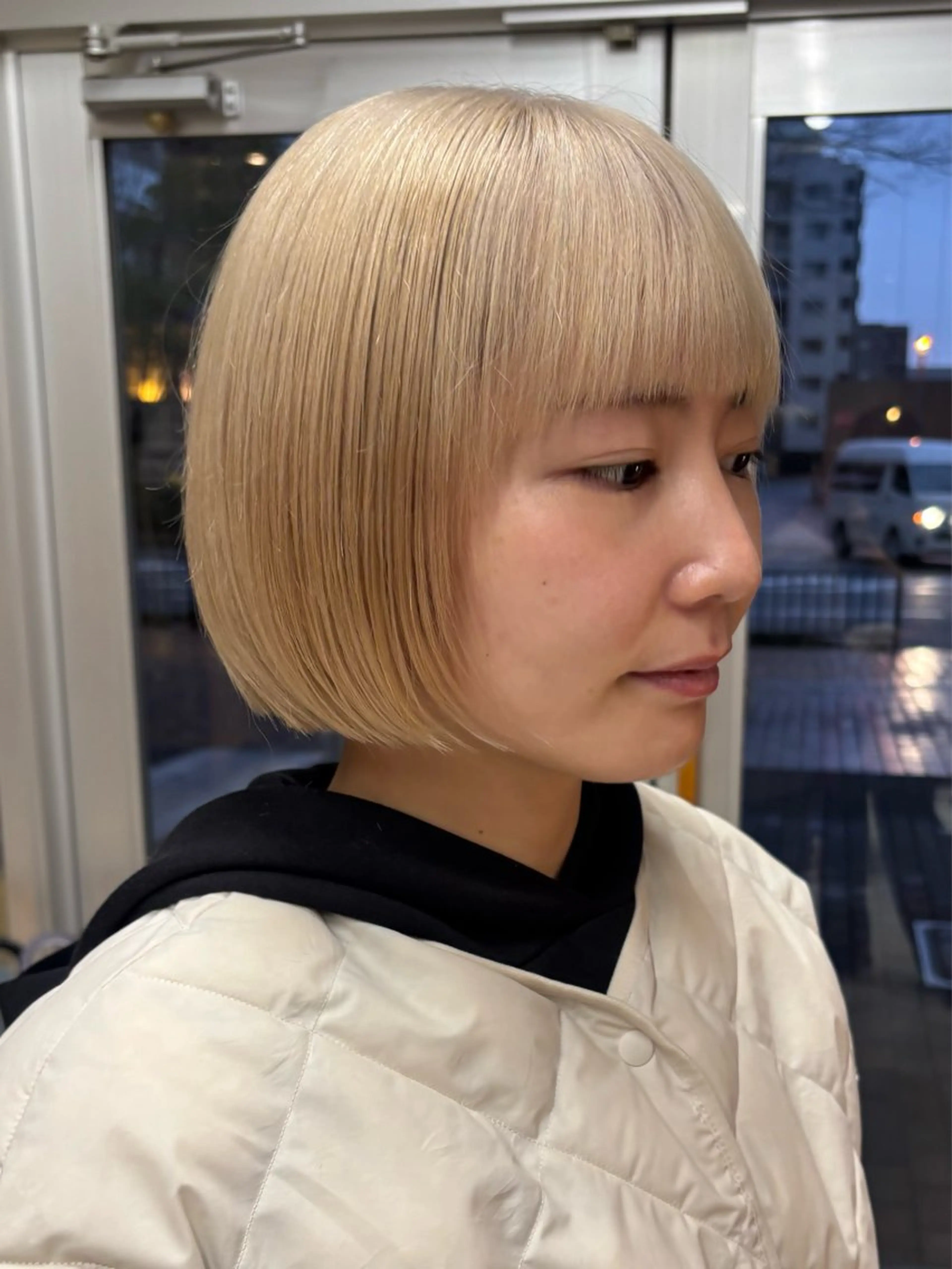 ショート カラー ヘアカラー トリートメント wewe: momoeのヘアスタイル