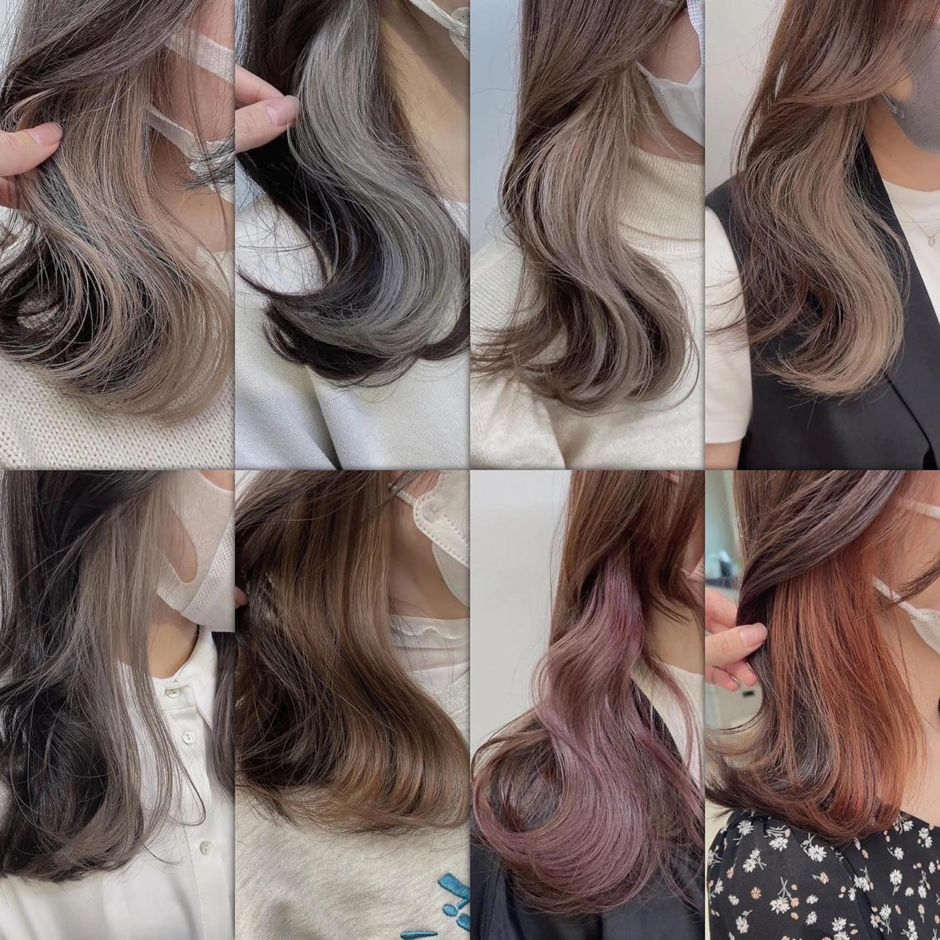 ミディアム カラー ブリーチ デザインカラー イヤリングカラー ヘアカラー トリートメント ヘッドスパ ヘアセット 🥞ベージュ系カラー 【すずきりほ】🥞のヘアスタイル