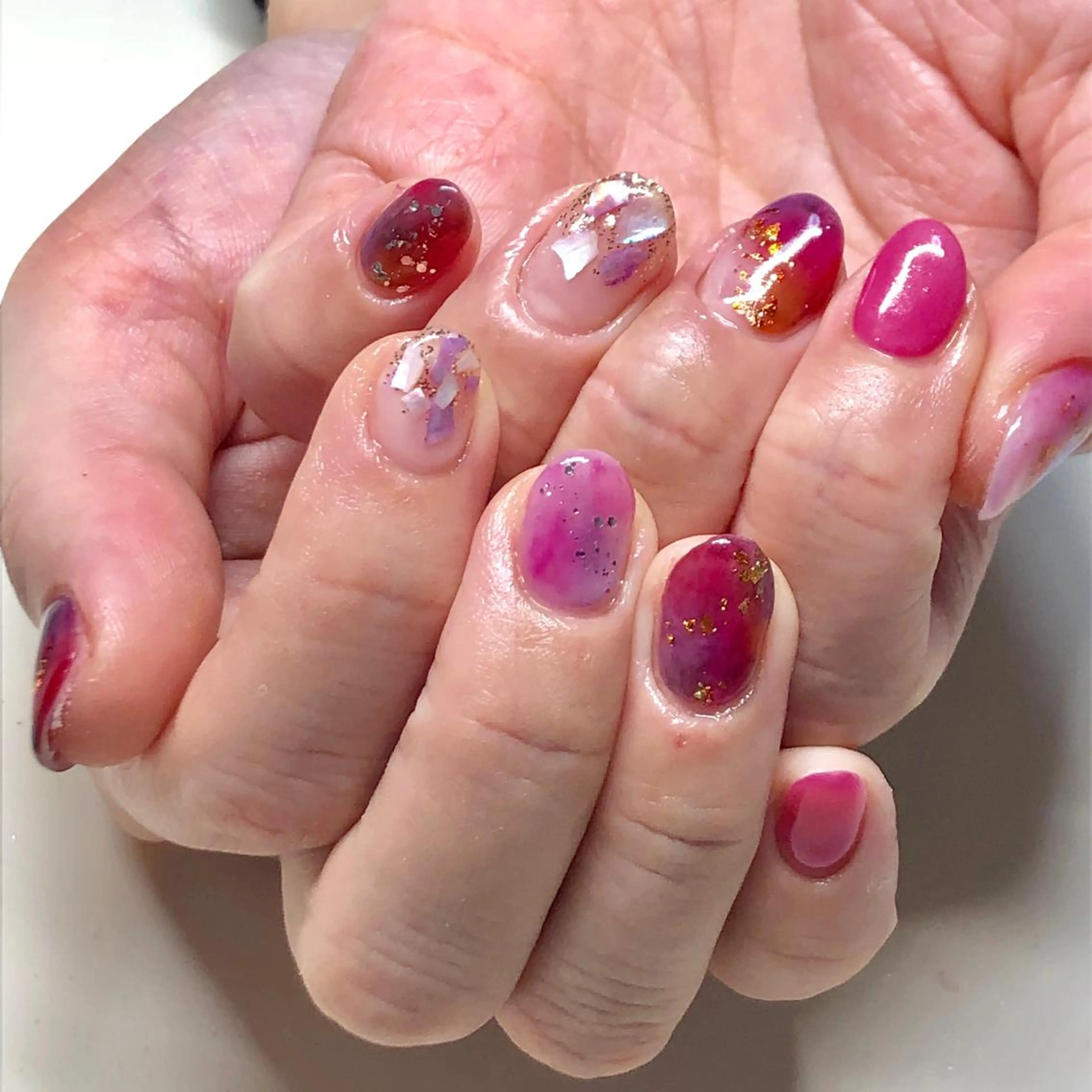 ネイル ニュアンスネイル 福田 加奈のネイルデザイン