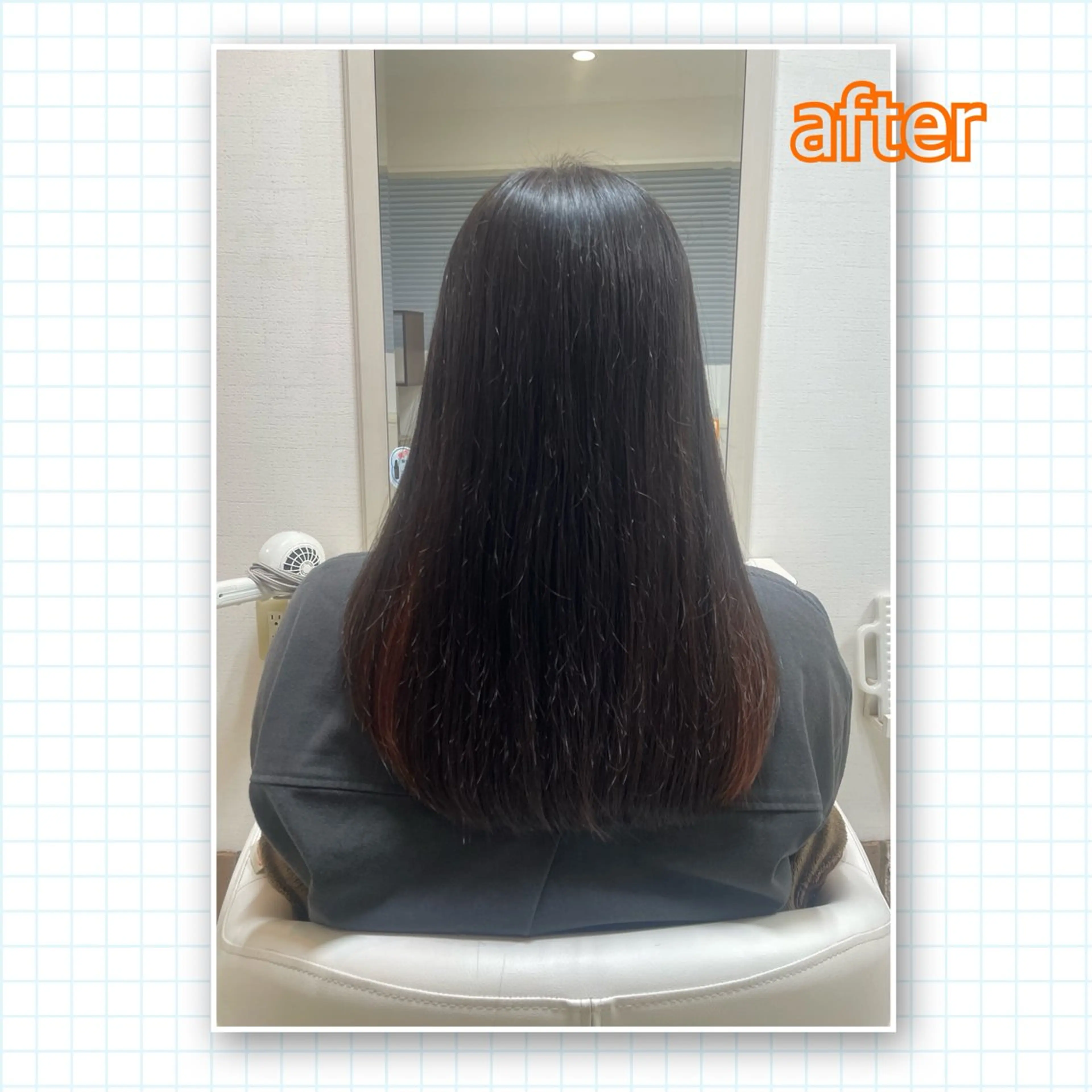 ロング アミーベル🧸🧡 本店✂️しおりのヘアスタイル