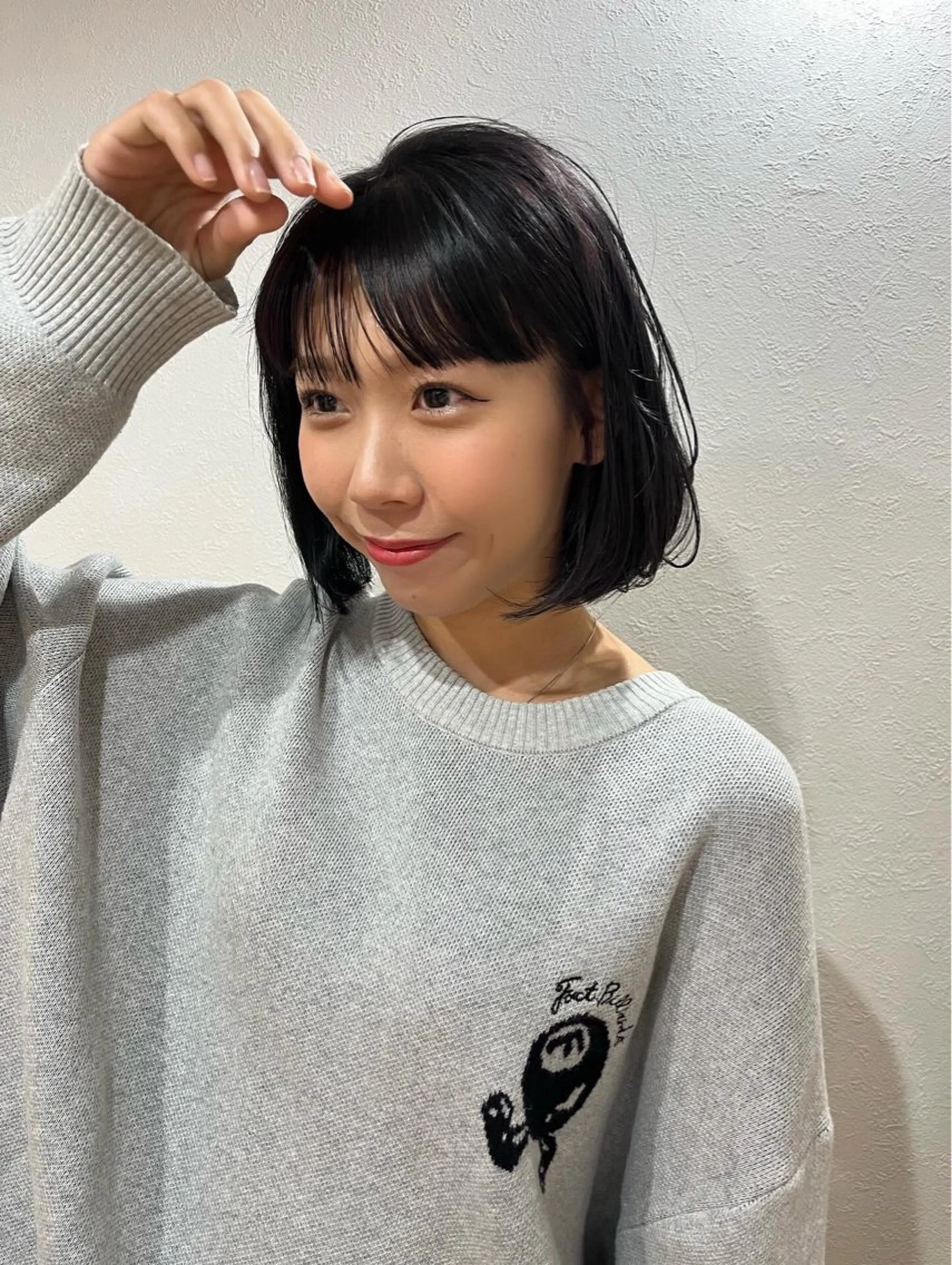 ショート カラー ボブ 林　蓮／レイヤー /透明感カラーのヘアスタイル