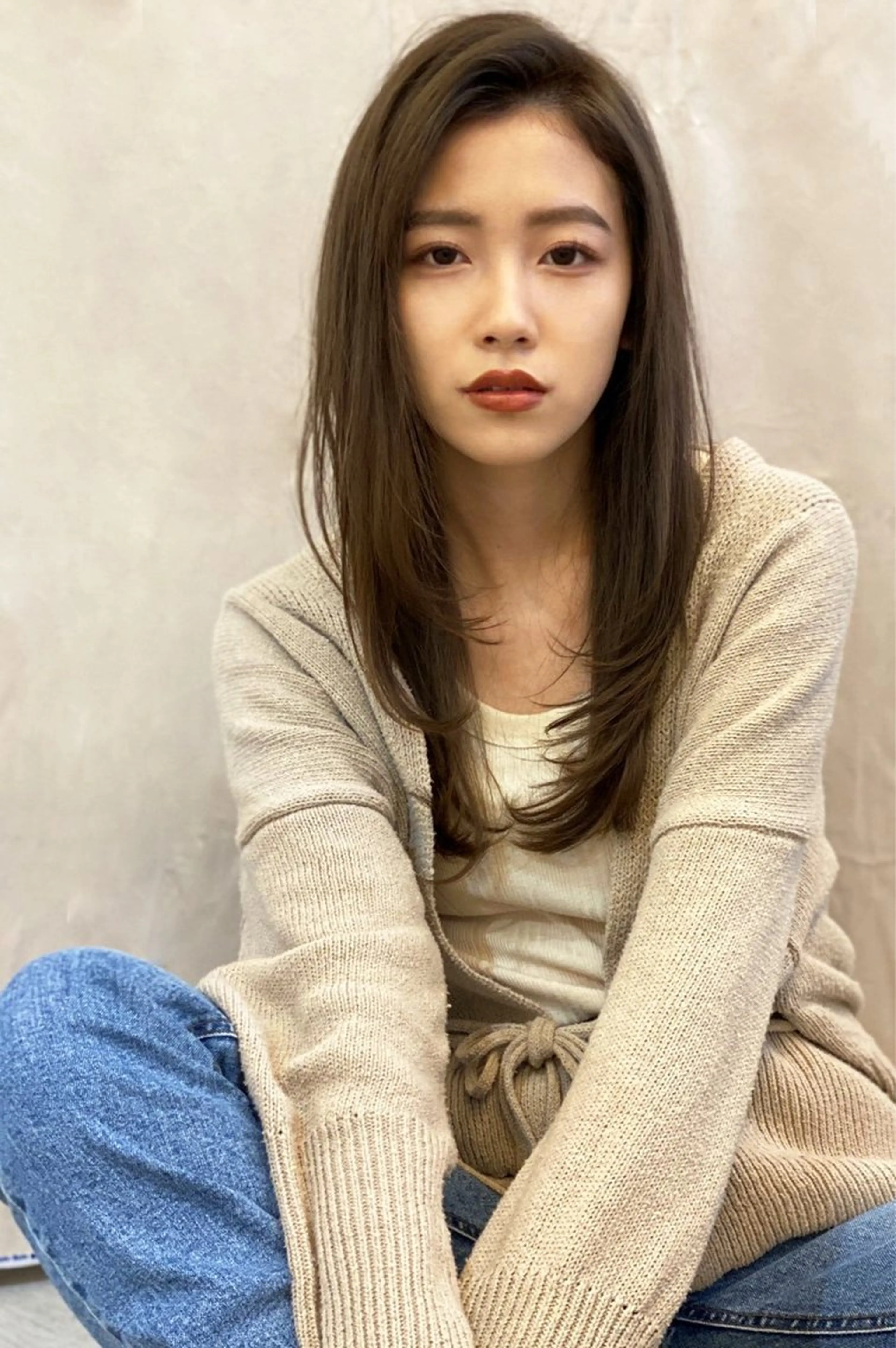 ロング 顔周りデザイン/ ママ美容師/濱ほのかのヘアスタイル