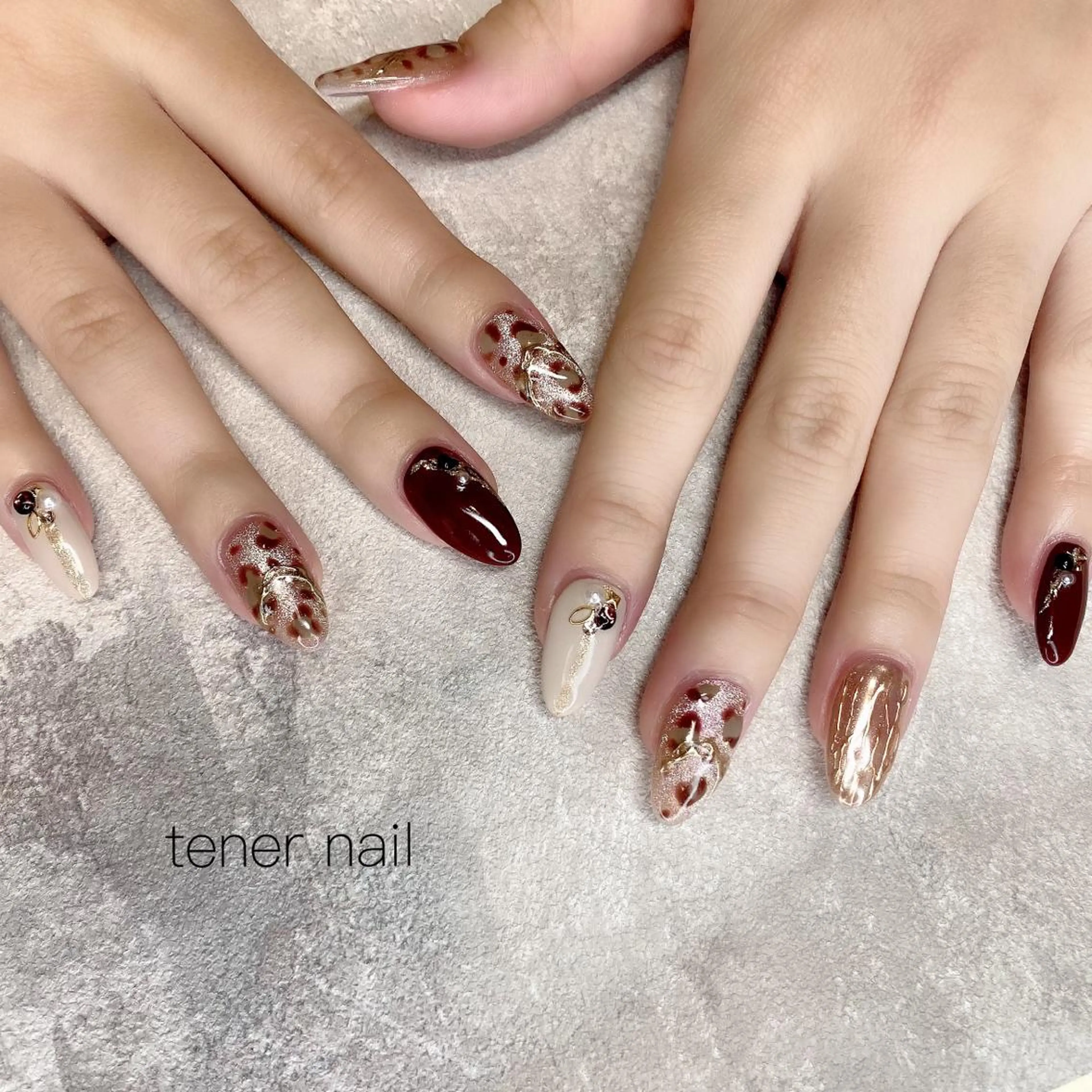 ネイル アニマル柄 tener  nail  テネルネイル所属・テネルネイル tener nailのネイルデザイン