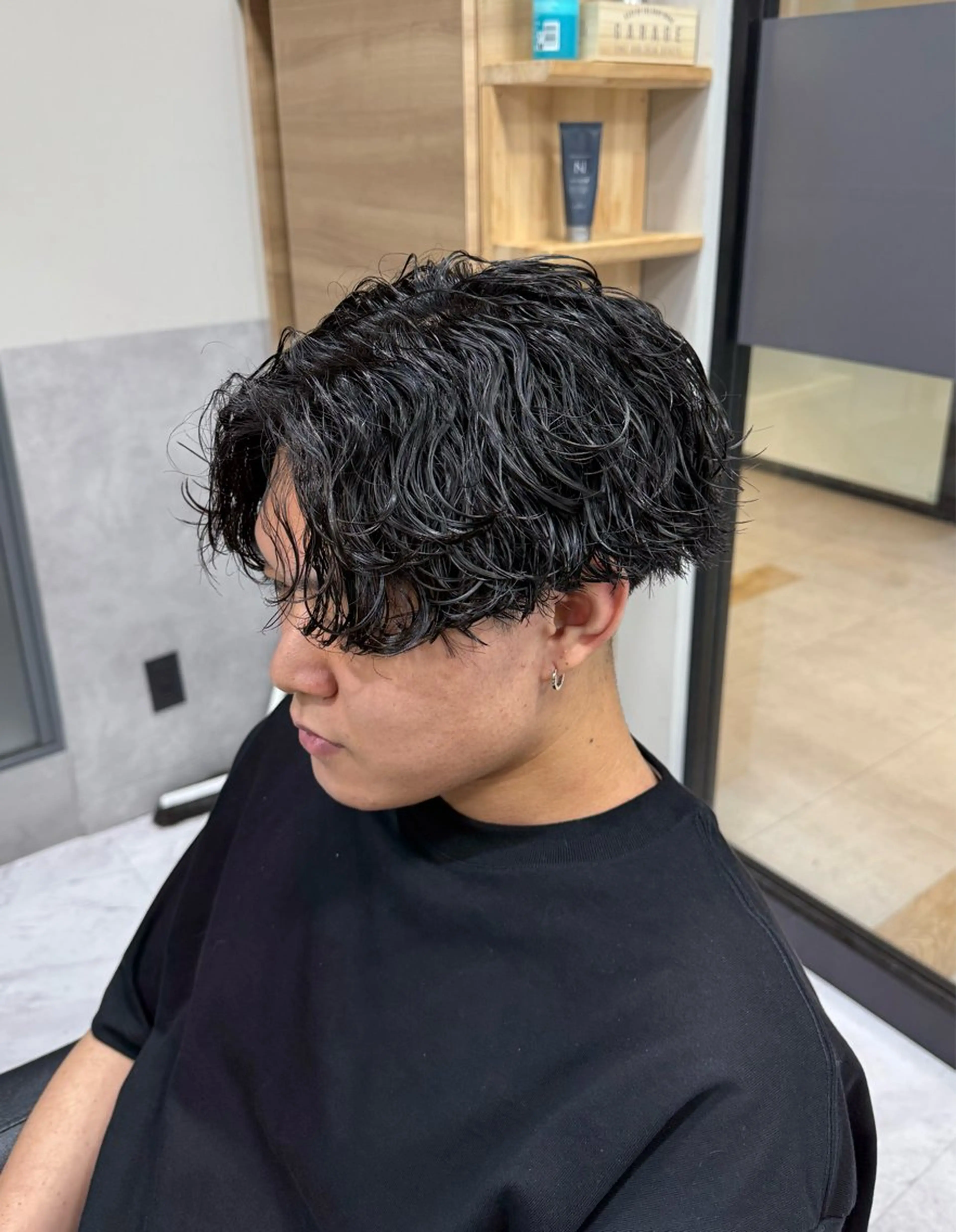 ショート パーマ メンズ メンズパーマ 波巻きパーマ カット パーマ トリートメント ❄️メンズカット 落合諒❄️のヘアスタイル