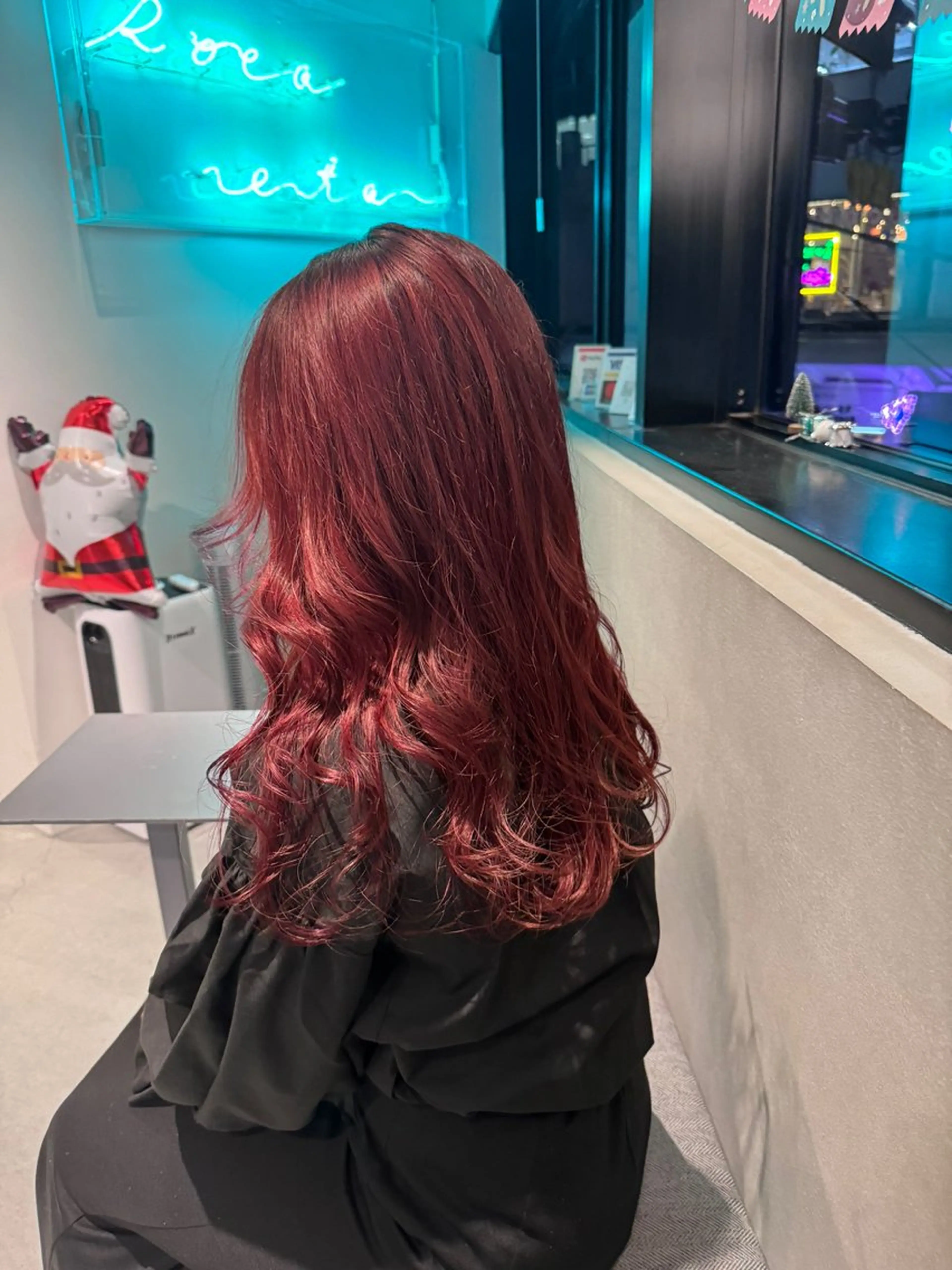 ロング カラー レッドカラー ヘアカラー ロカリタ 河原町三条所属・中瀬愛梨 /ロカリタ/三条のヘアスタイル