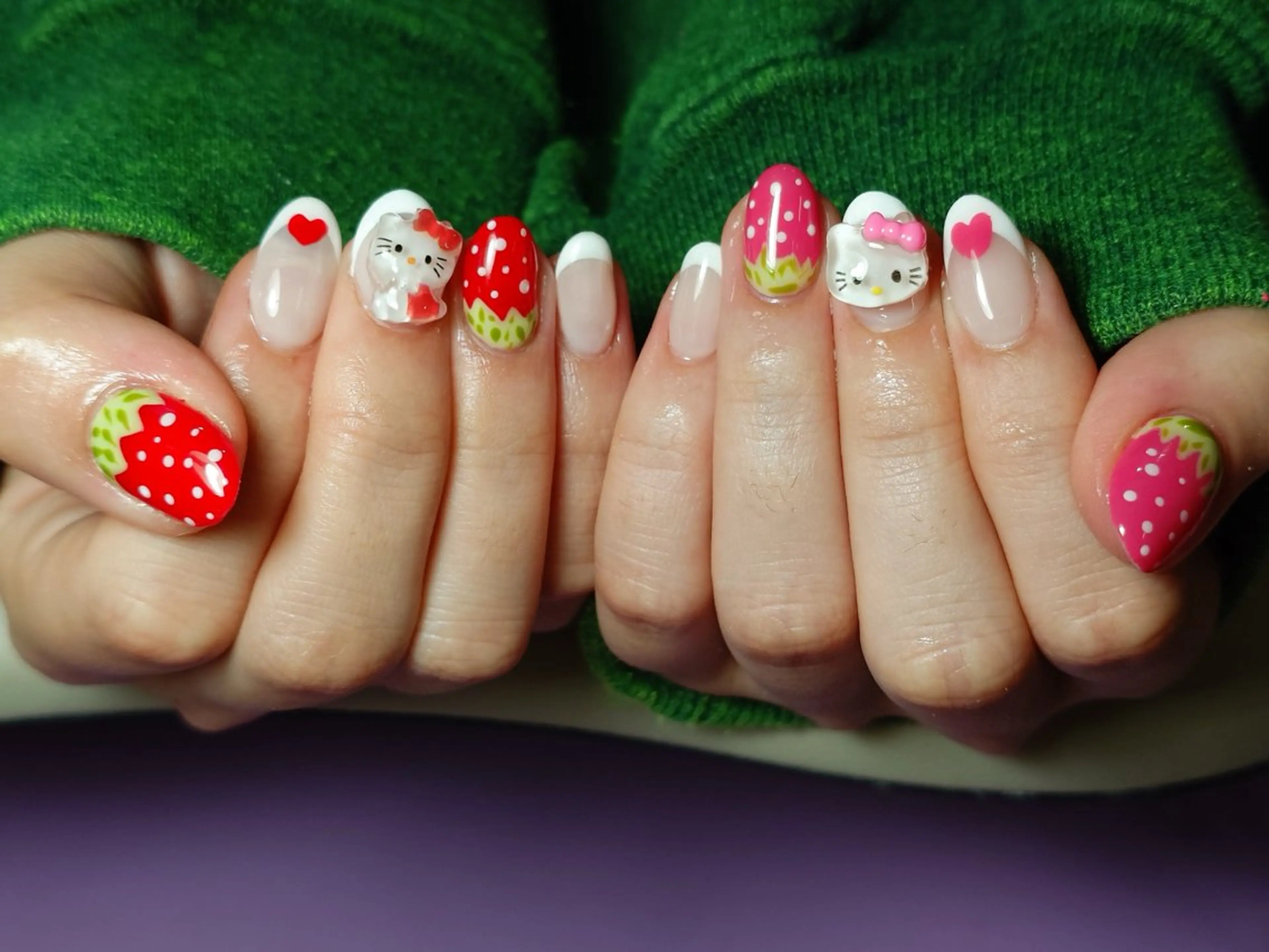 ネイル チークネイル フレンチネイル グラデーション 韓国ネイル マグネットネイル ハンドネイル Heng688 へンのネイルデザイン