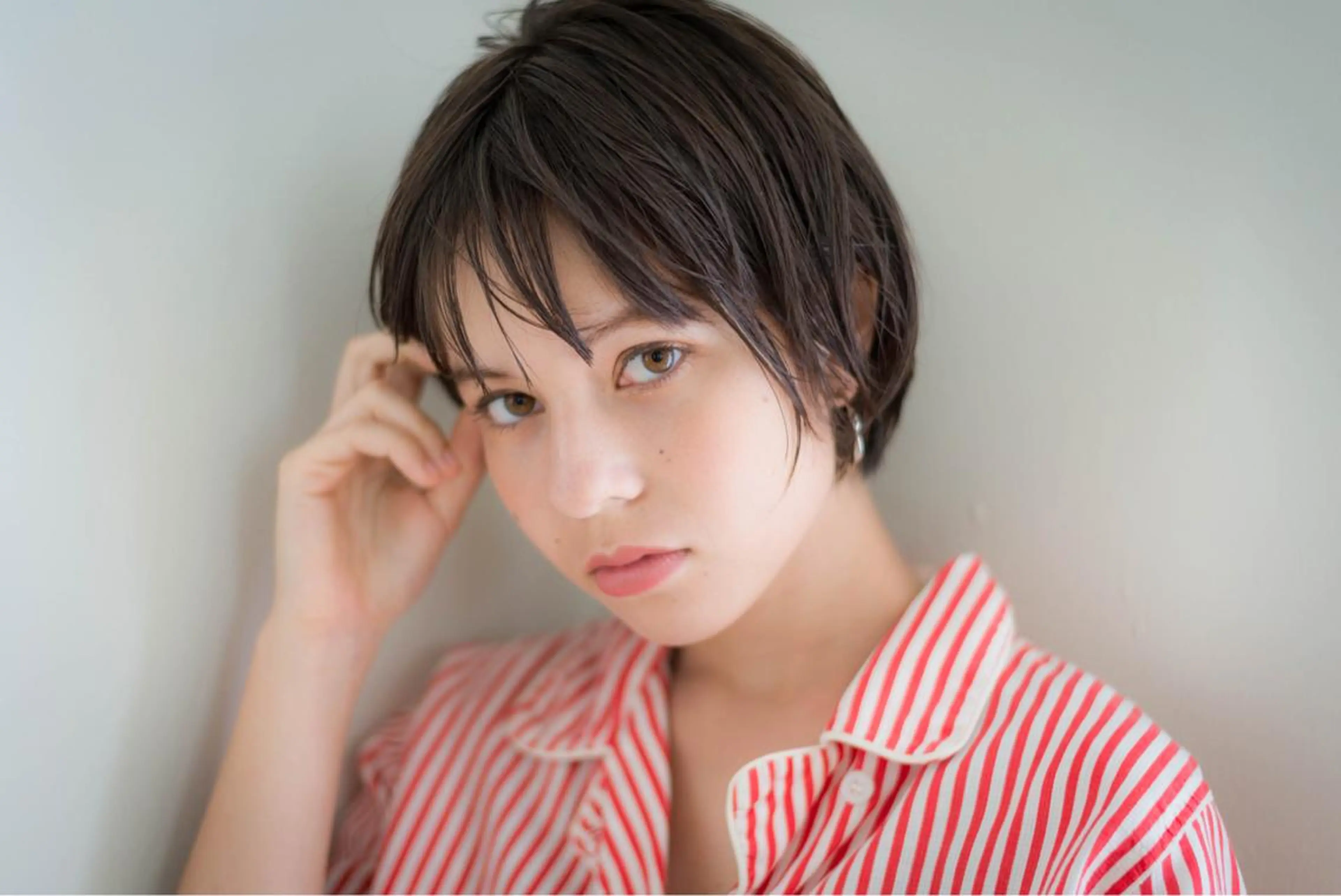 ショート カラー パーマ ショートヘア カット ヘアカラー GO TODAY シェアサロン 原宿本店所属・ボブ/レイヤー/ パーマ/淀川  純のヘアスタイル