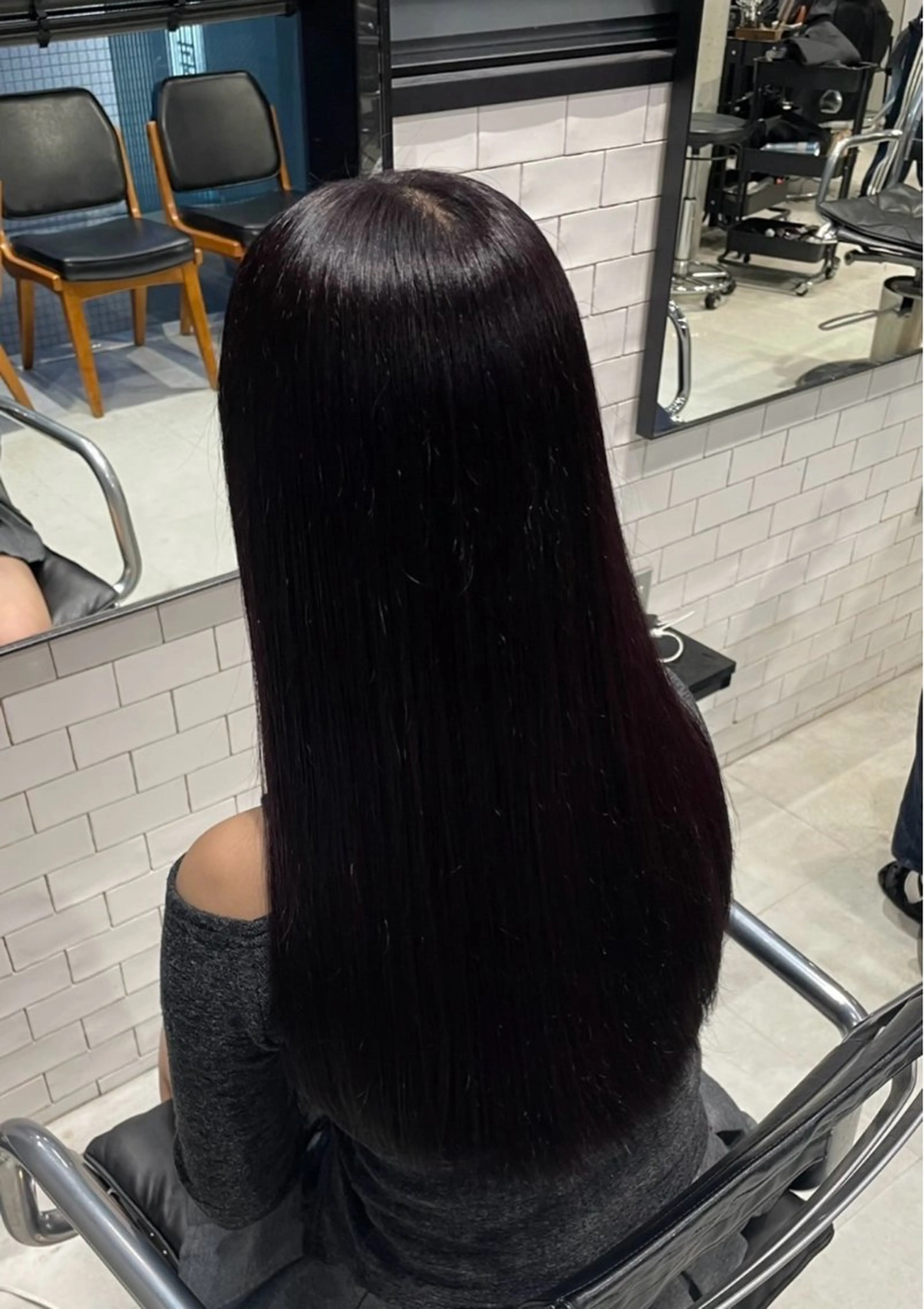 【👑組み合わせメニュー👑】縮毛矯正＋透明感ワンカラー＋カット✂️➕補修トリートメント🫧の写真