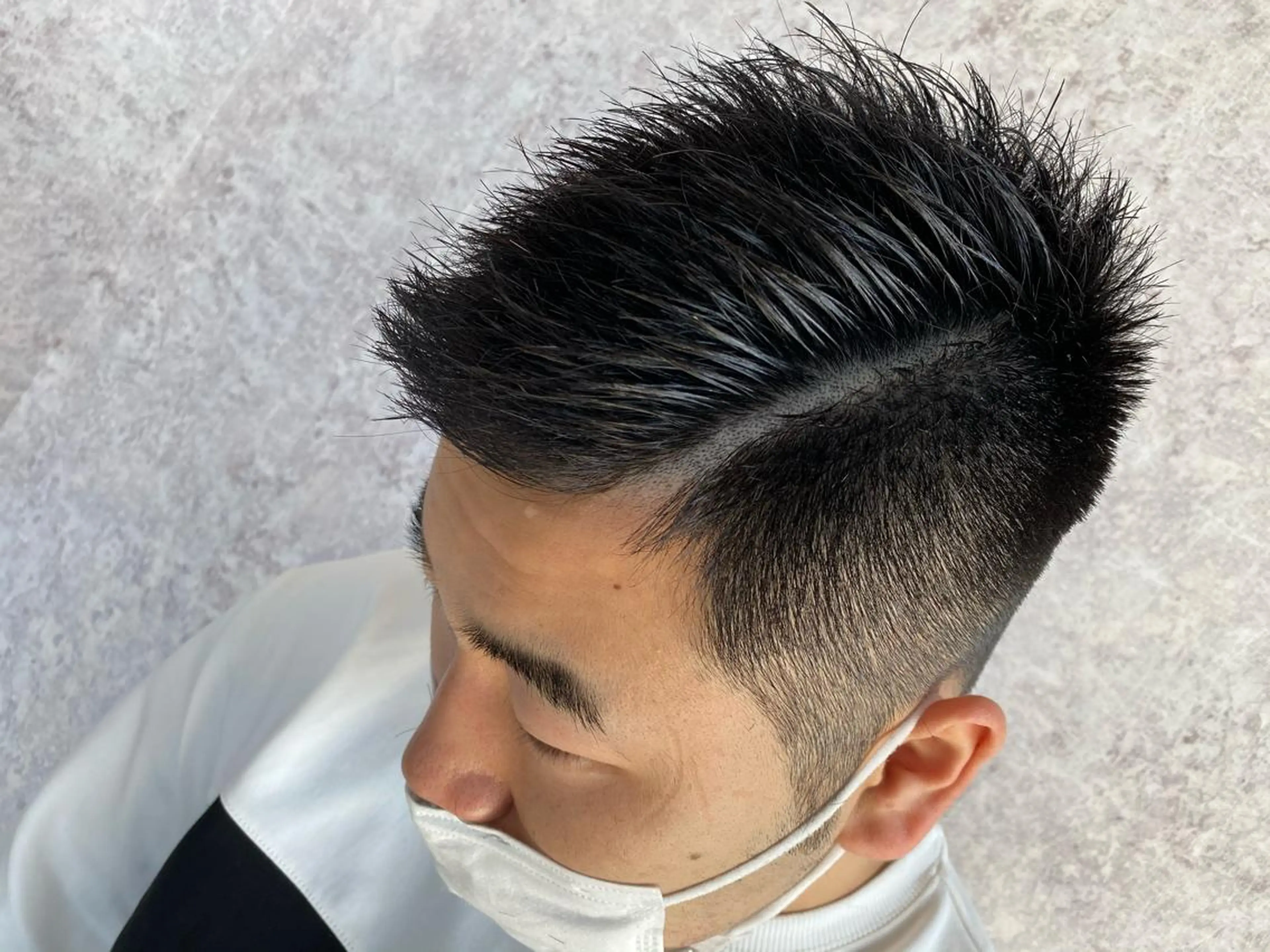 ショート メンズ フェードカット スキンフェード Kobayashi ハイライト/ショートのヘアスタイル