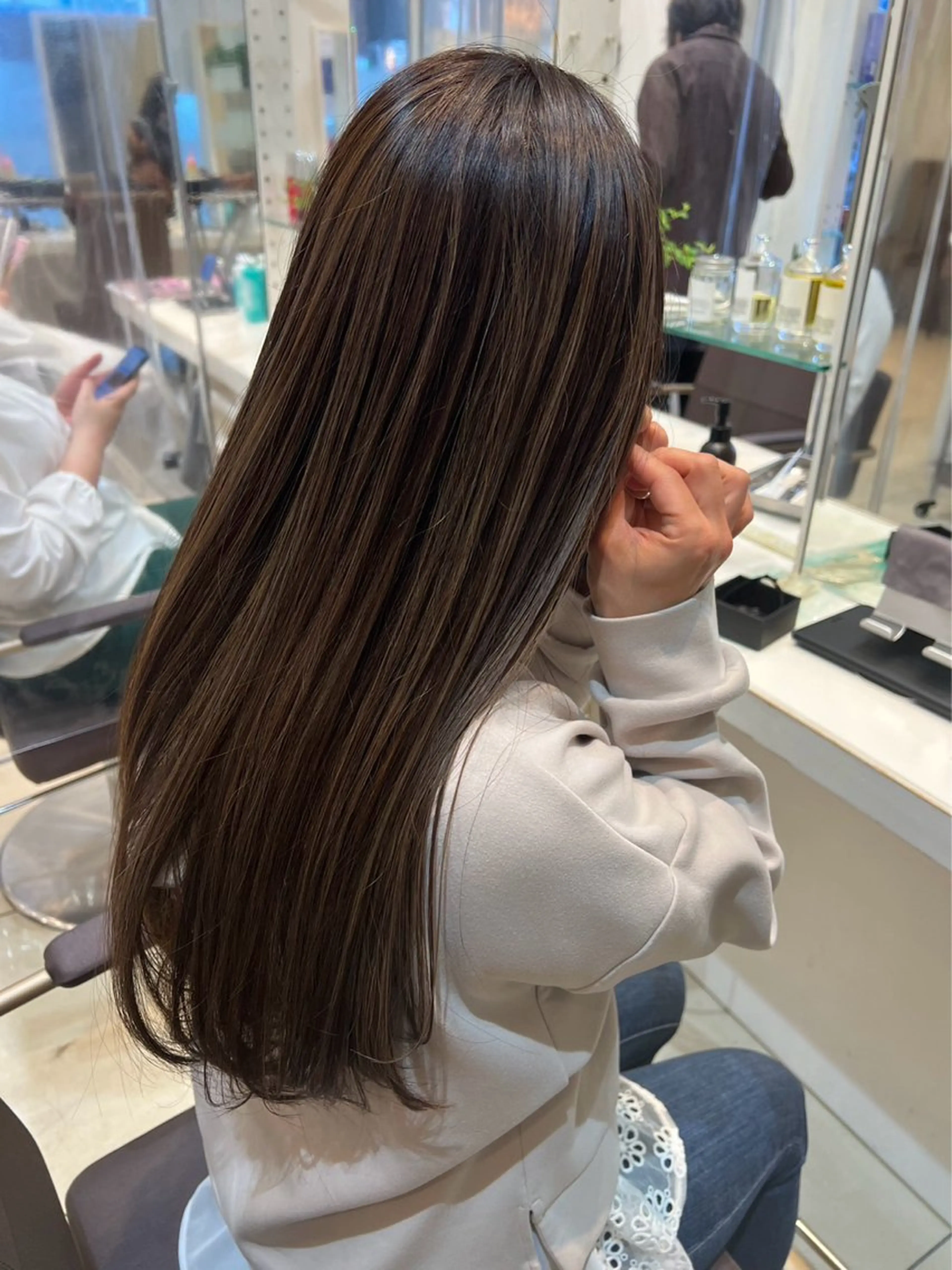 ロング カラー 韓国ヘア🇰🇷透明 感カラー/yui💞のヘアスタイル