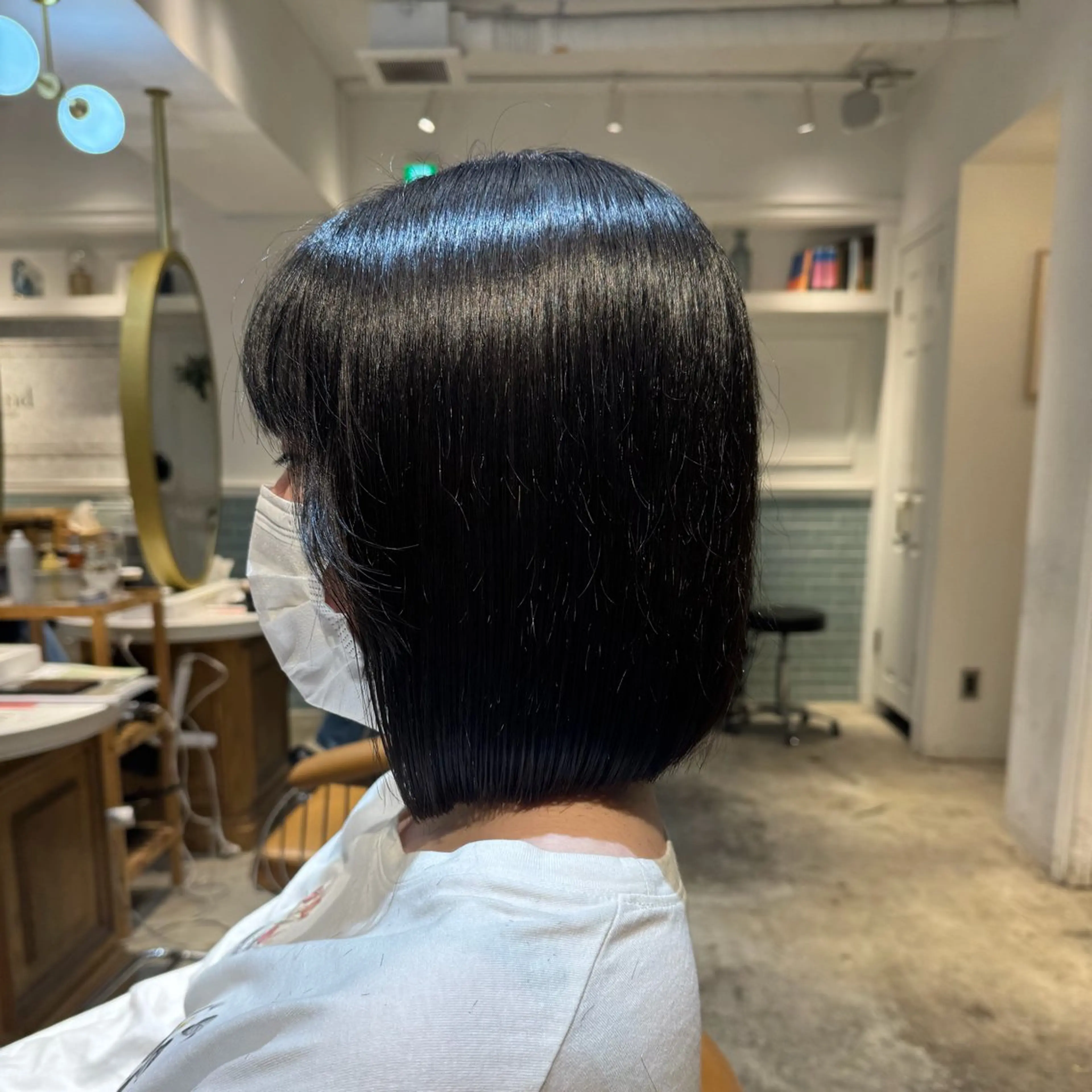 ミディアム 髪質改善 縮毛矯正 カット ヘアカラー トリートメント ヘアセット 髪質改善/ボブ /韓国/erikoのヘアスタイル