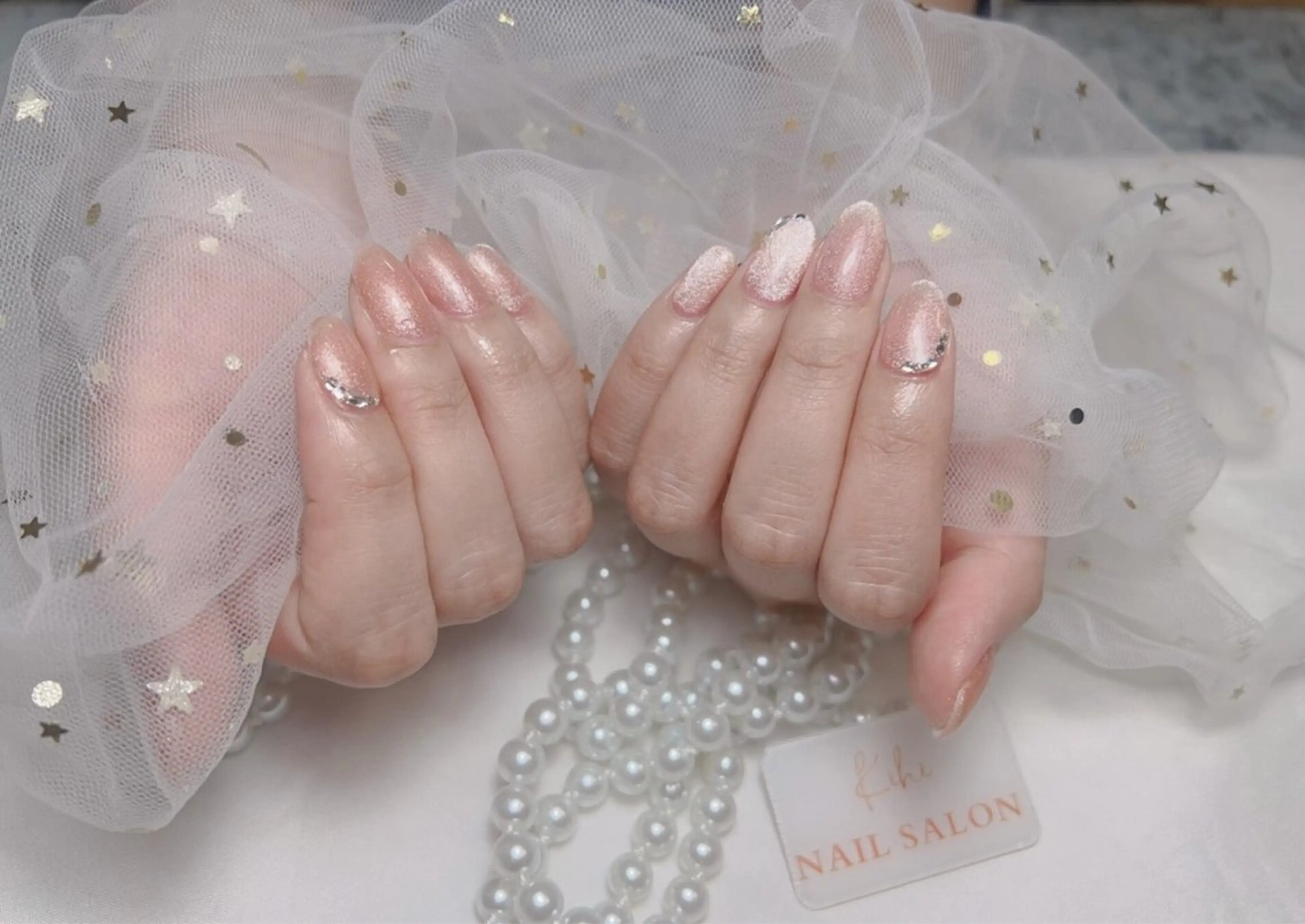 ネイル アートネイル フレンチネイル ジェルネイル グラデーション 韓国ネイル 村中 ハナのネイルデザイン