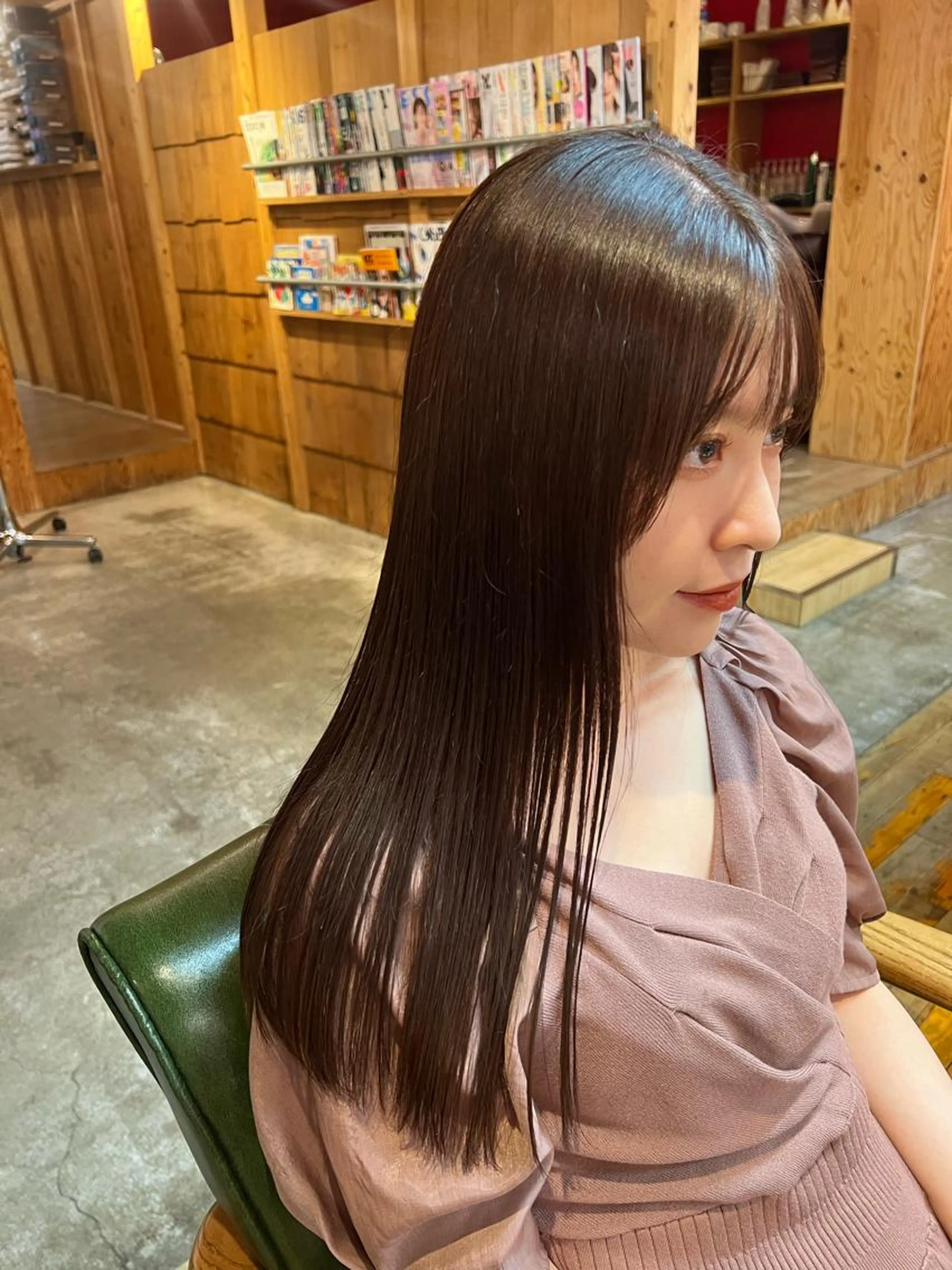 【バブル洗浄付】髪質改善メテオカラー＋5stepトリートメントの写真