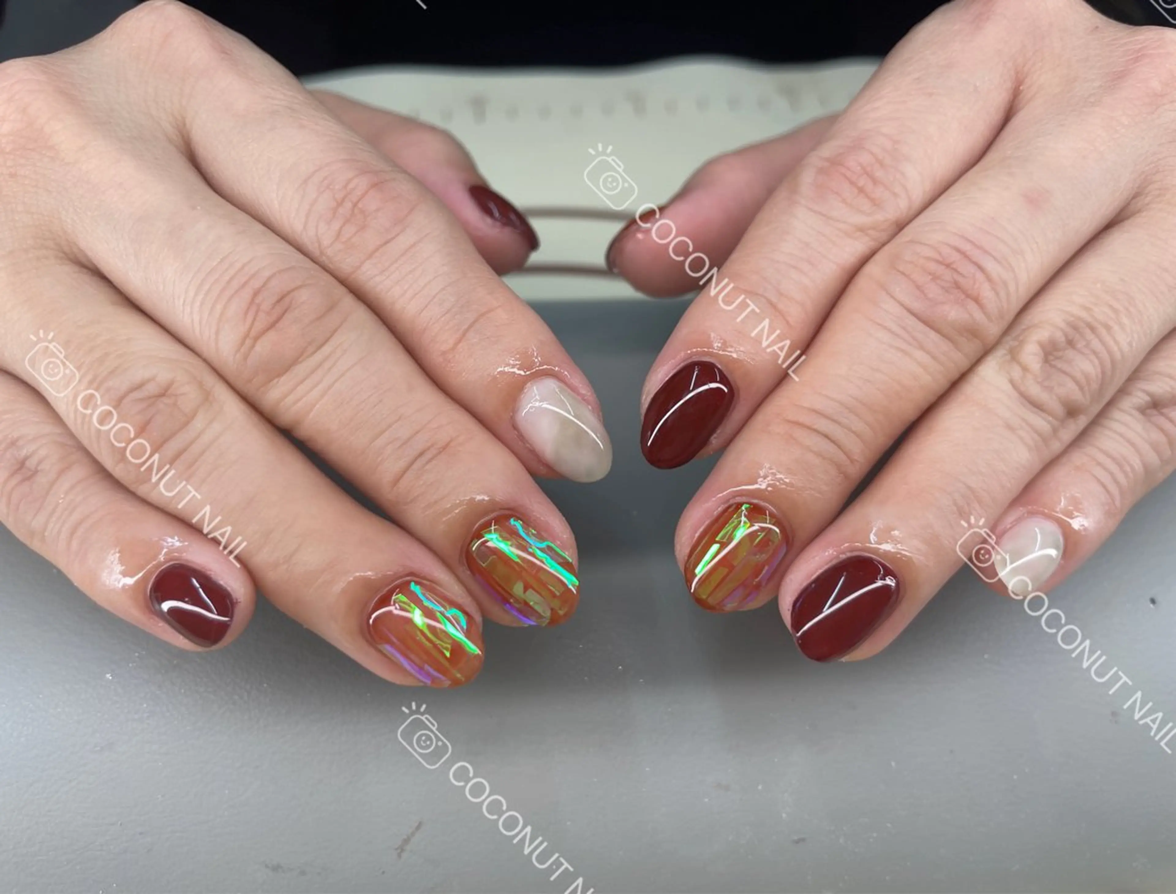 ネイル ハンドネイル 神田 ココナッツのネイルデザイン