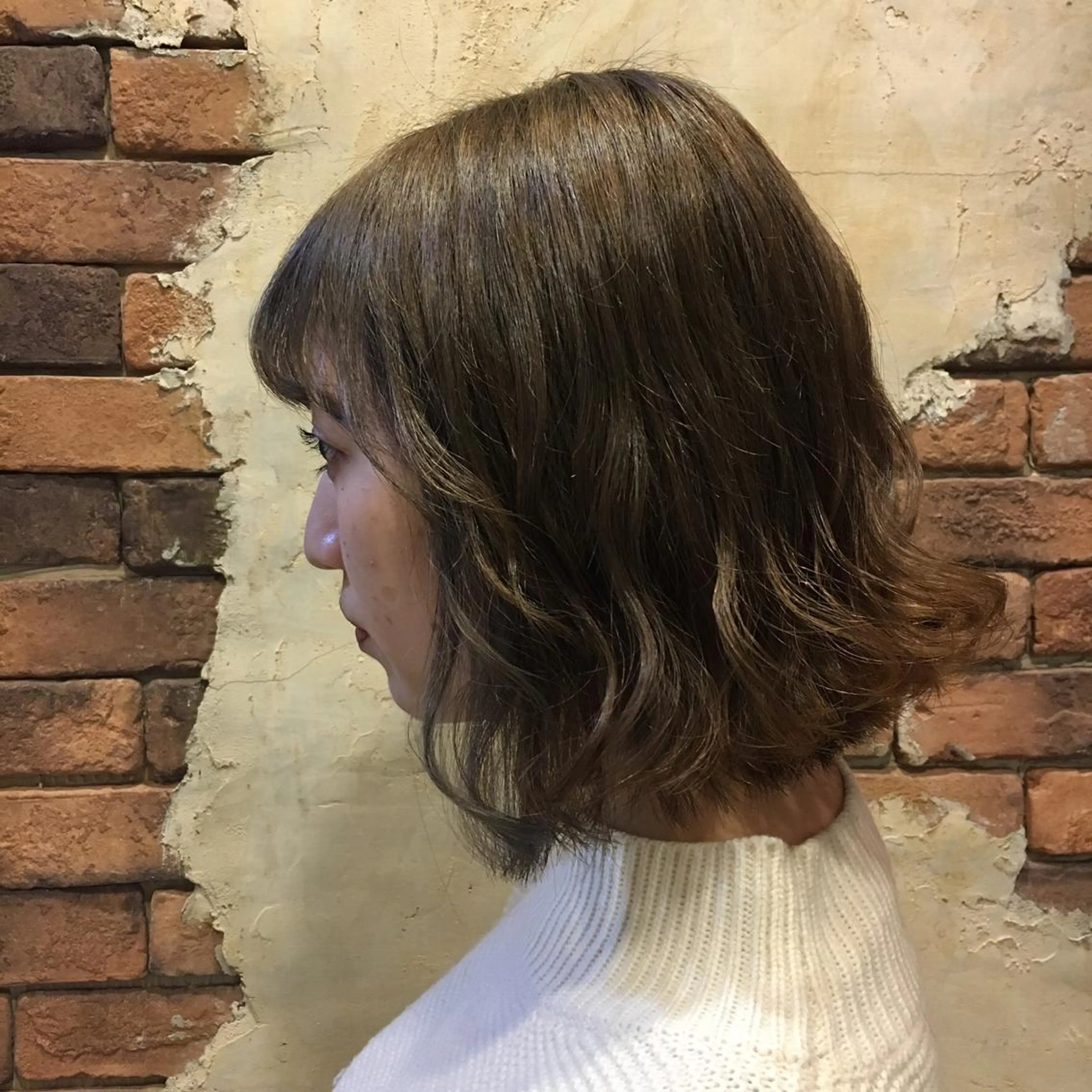 ミディアム カラー パーマ ミディアムパーマ 込山 瑞帆のその他イメージ