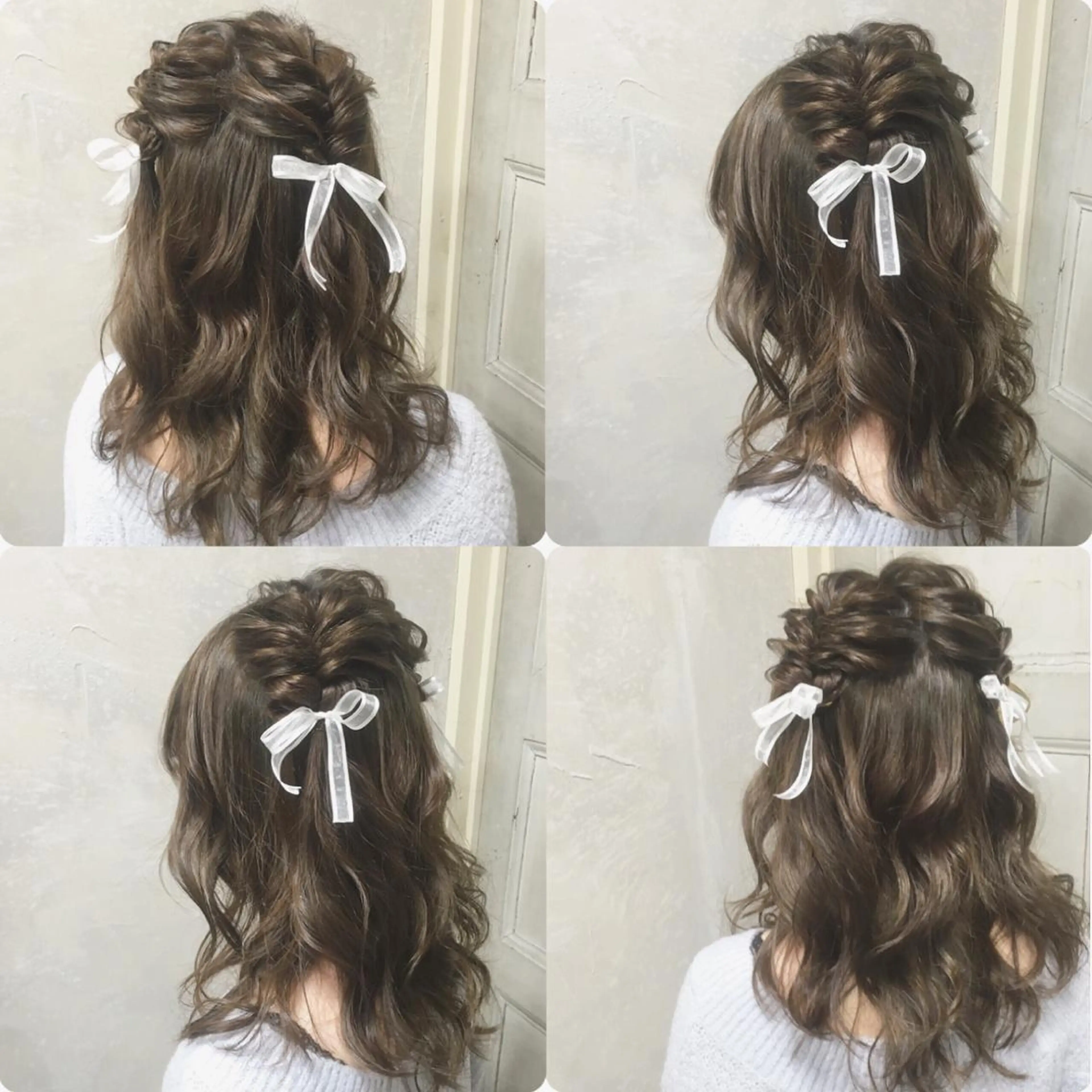 セミロング カラー ヘアアレンジ アッシュ 卒業式のヘアスタイル autre所属・大久保 ひでなりのヘアスタイル