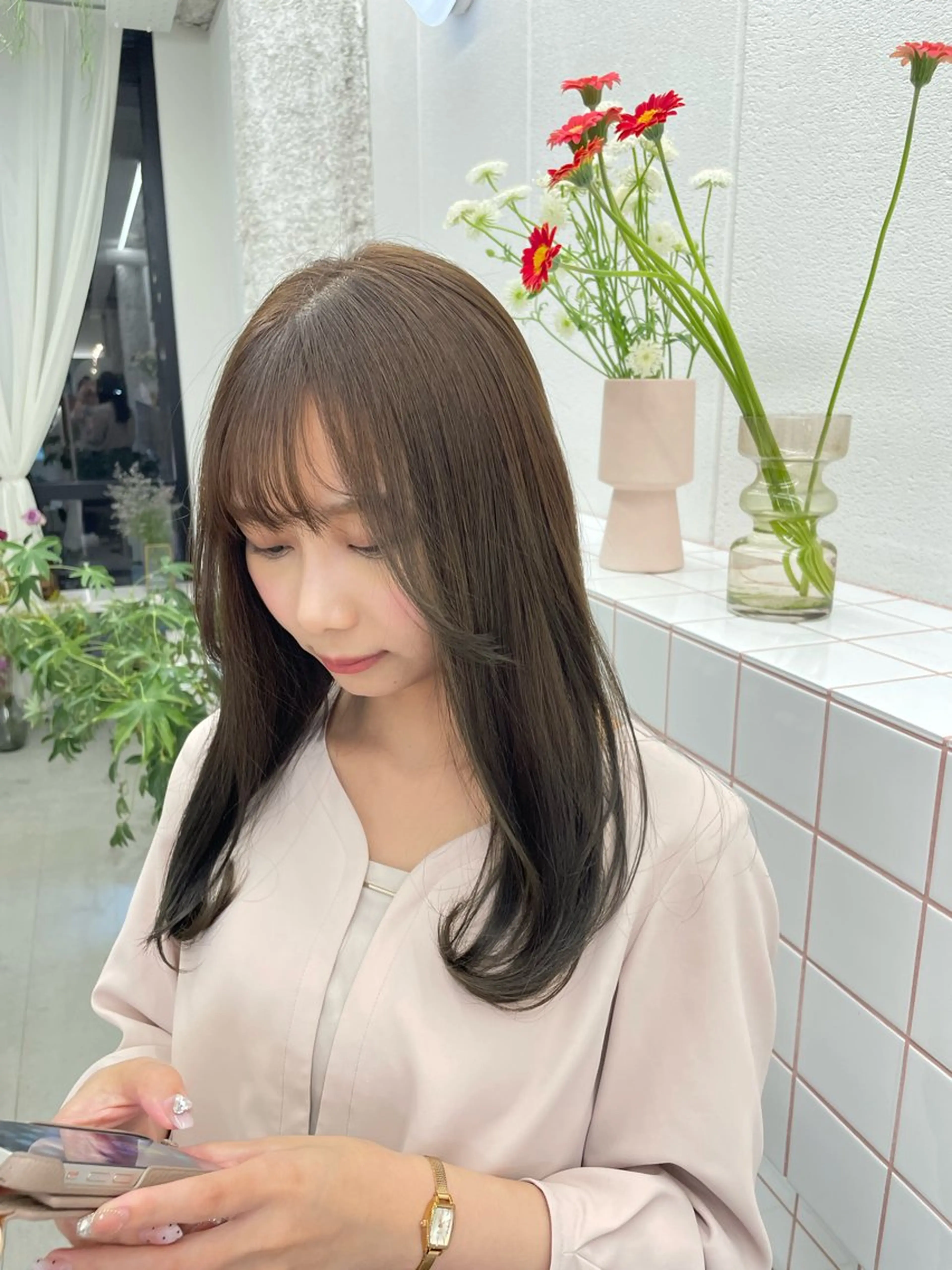 カラー 山下 悠月のヘアスタイル