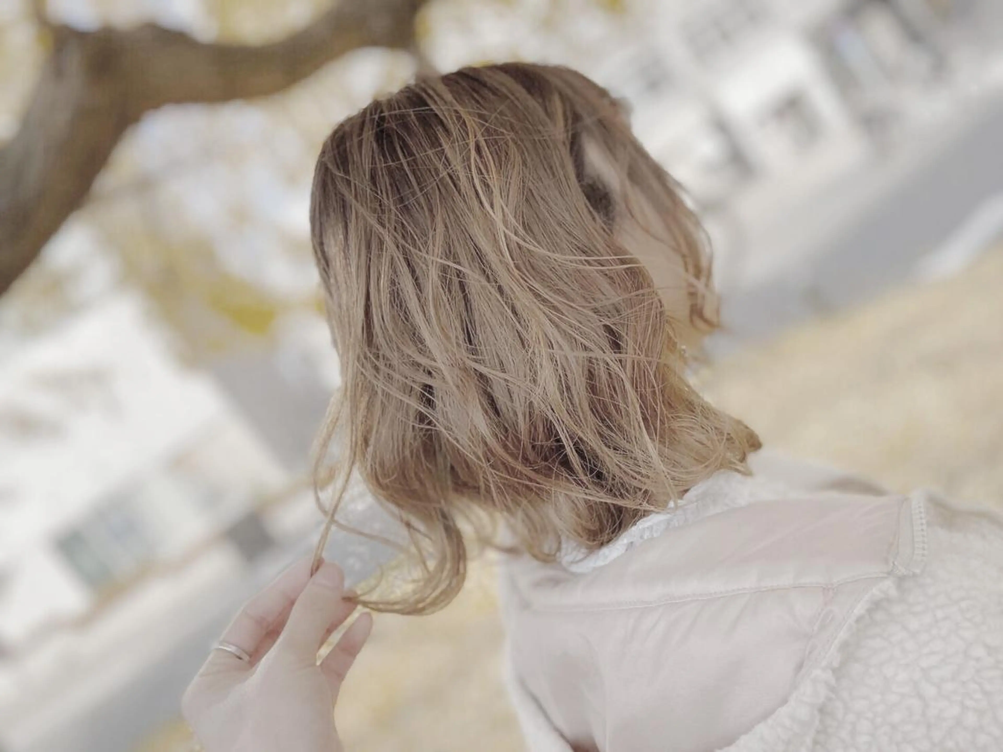 セミロング カラー ba-boo 広島のヘアスタイル