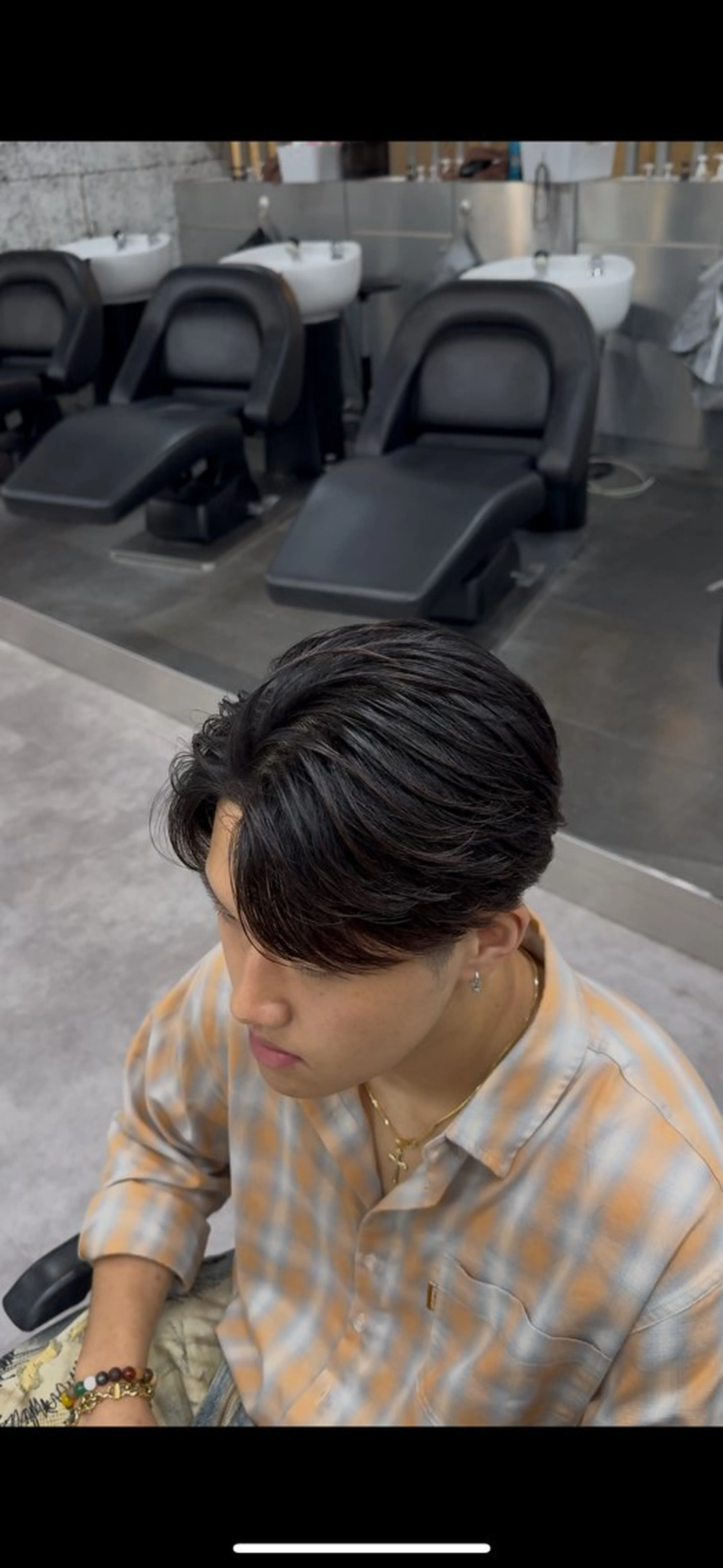 men'sカット➕ニュアンスパーマ➕トリートメントの写真