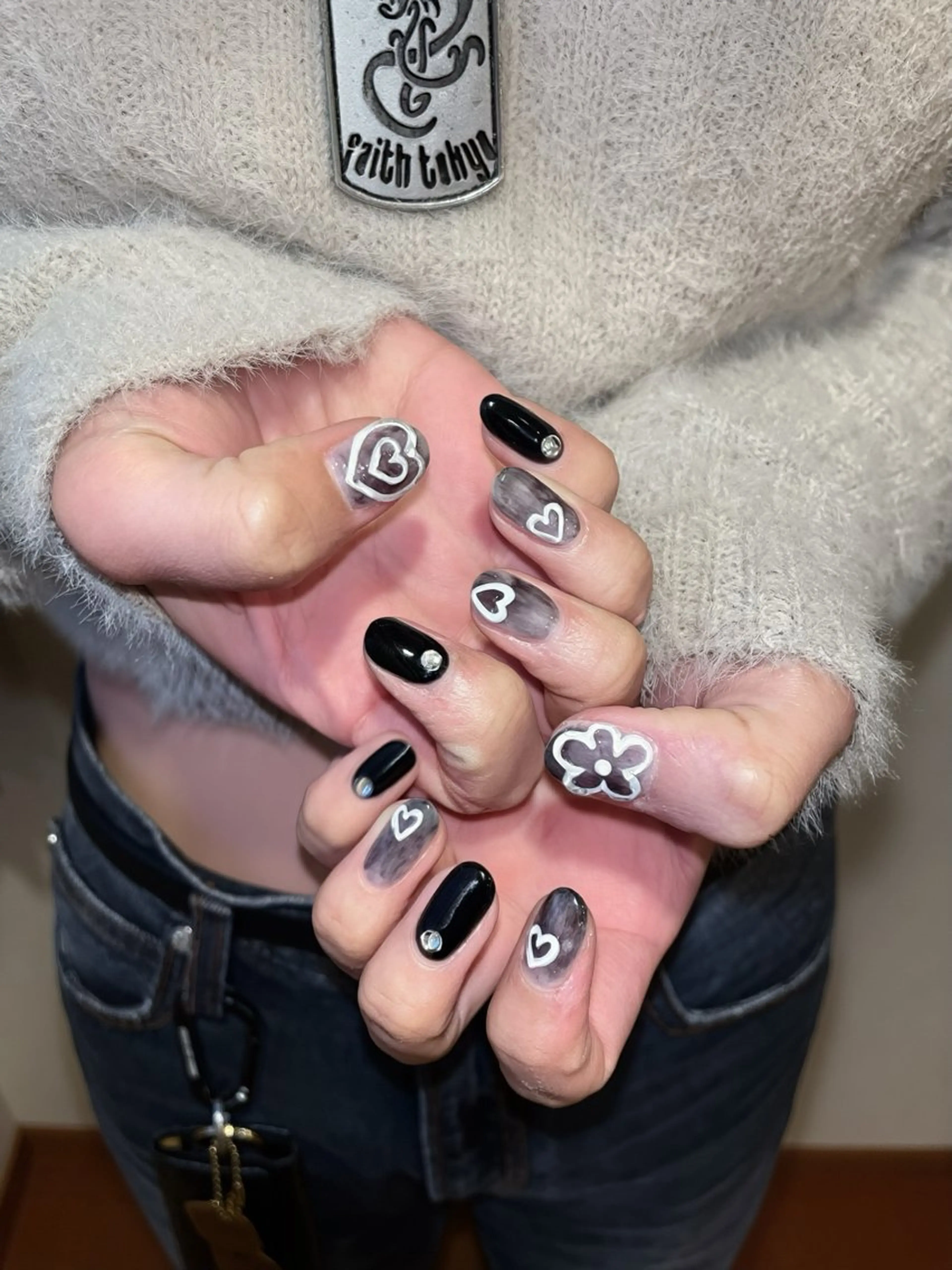 ショート ハンドネイル フットネイル oak nail所属・myuone ☆miyuのネイルデザイン