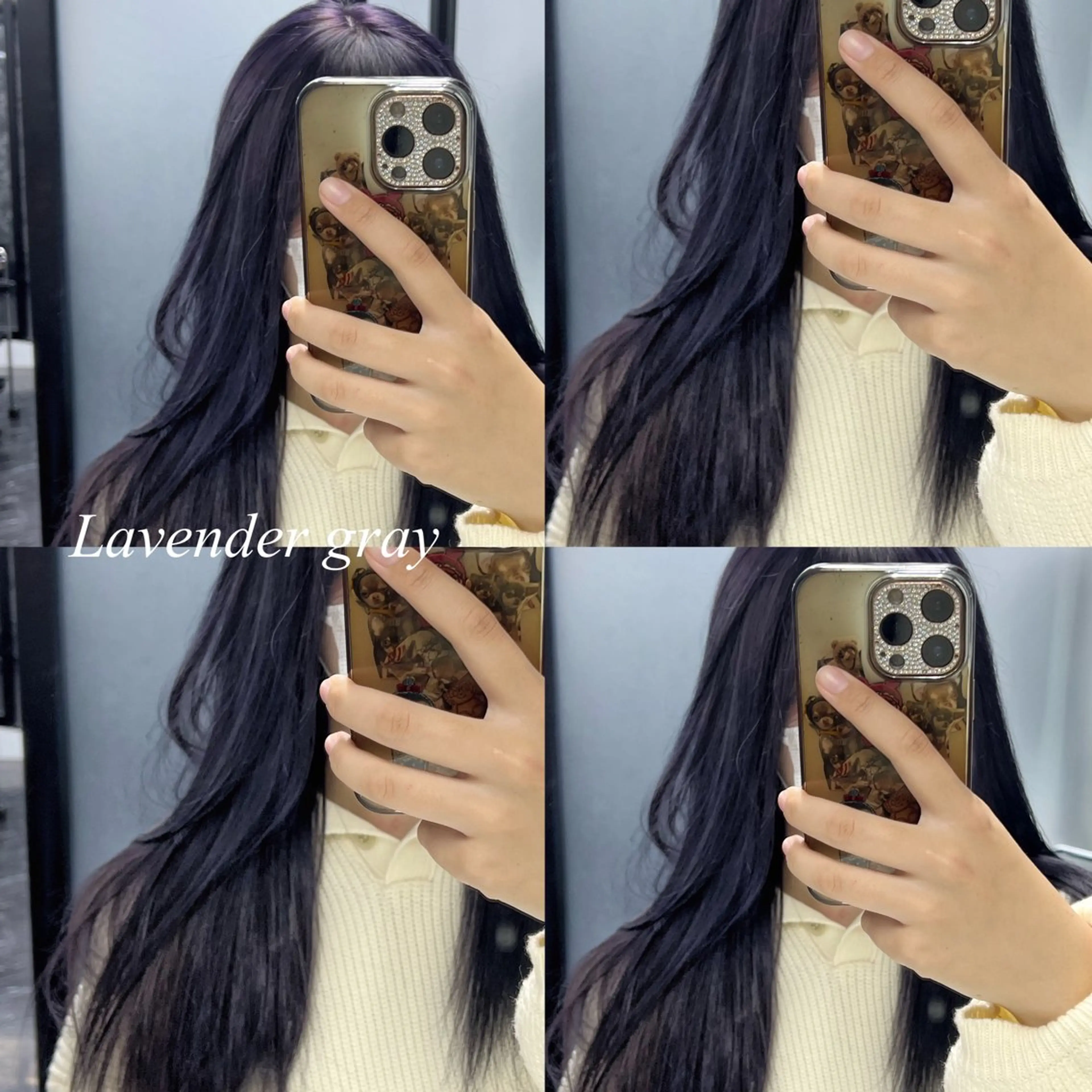 ロング カラー シールエクステ ハイトーンカラー エクステ ヘアカラー シールエクステ特化 ハイトーン、NANAのヘアスタイル