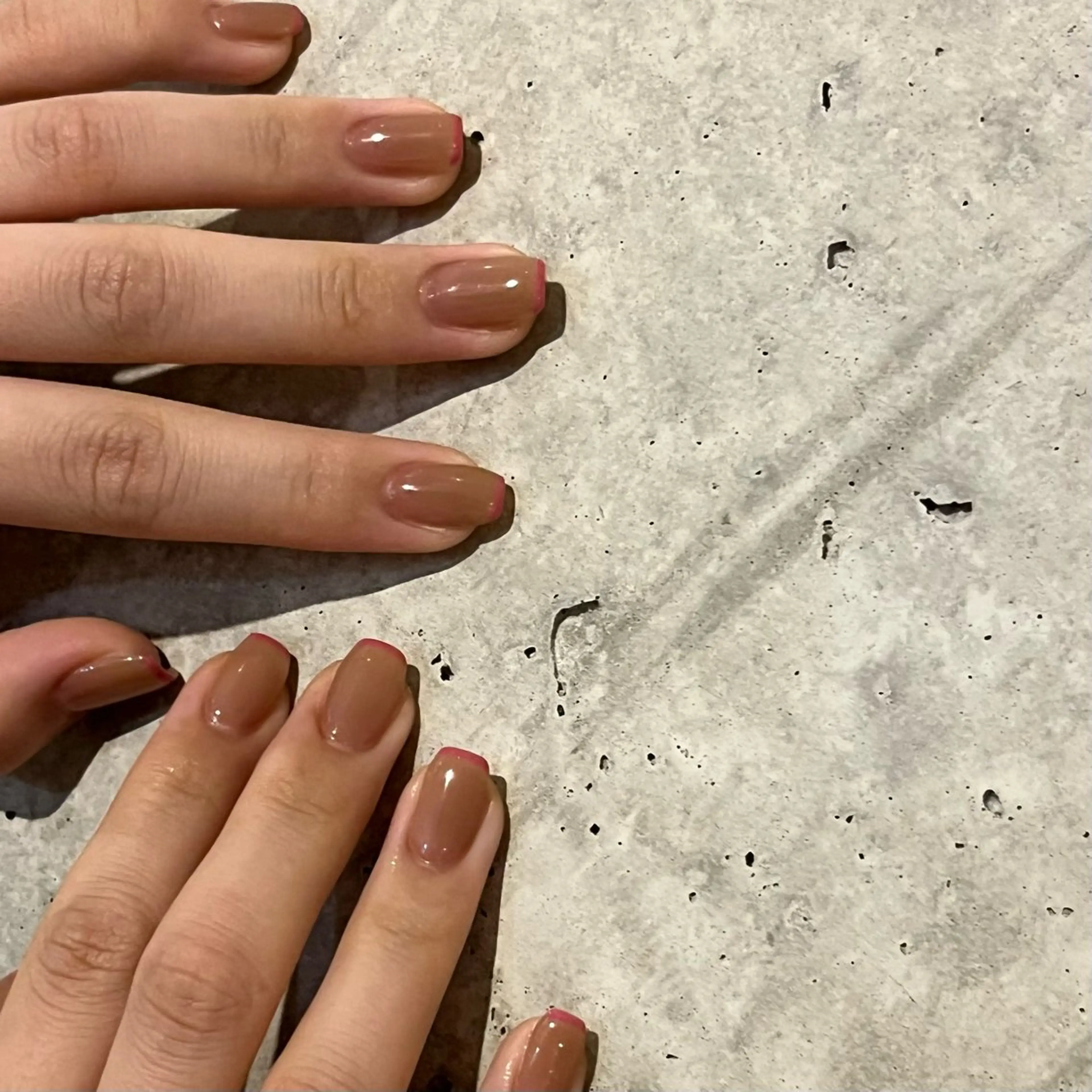 ネイル フレンチネイル スクエアネイル ハンドネイル mitsuki / Manonのネイルデザイン