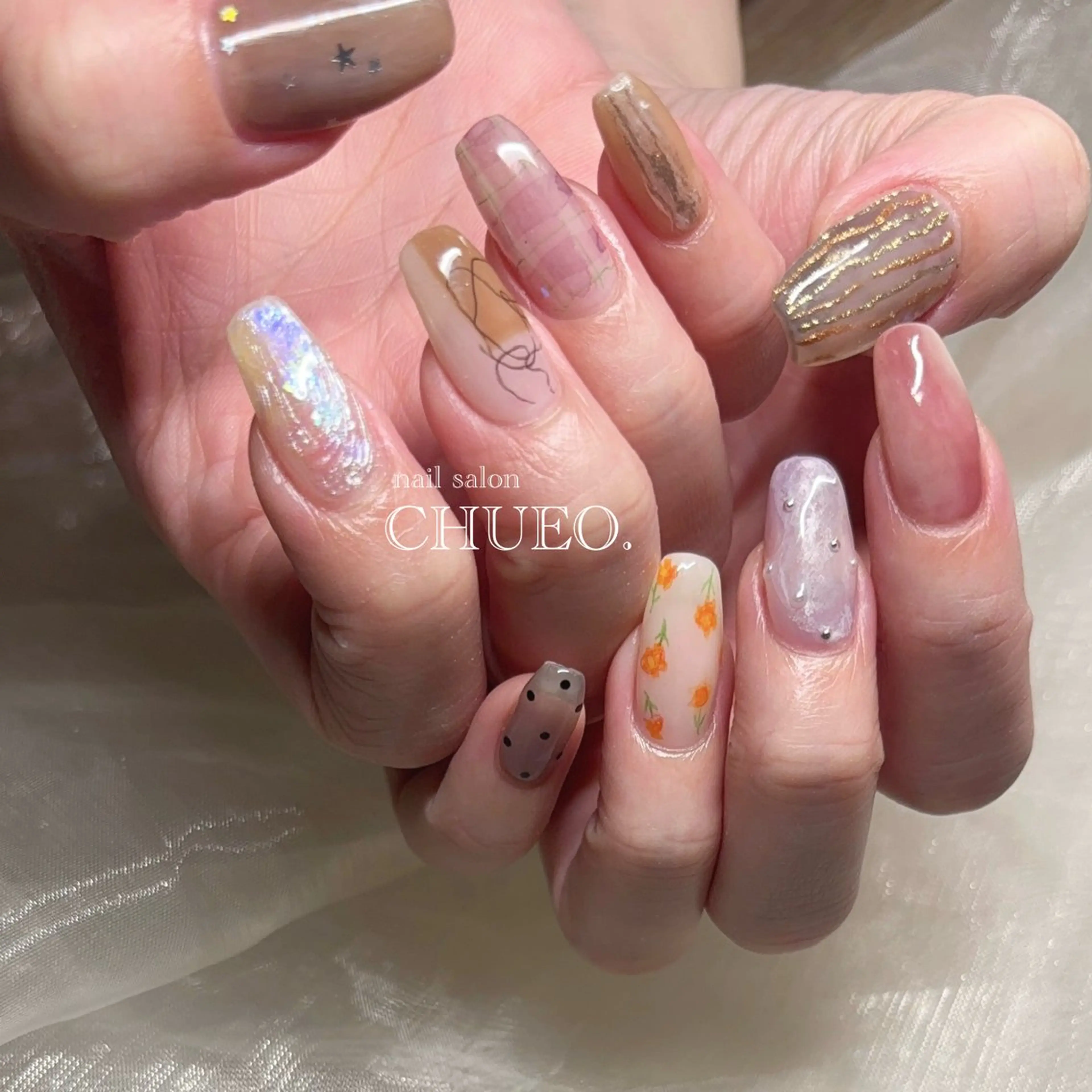 ネイル ハンドネイル nail salon CHUEO.所属・吉岡 晴香のネイルデザイン