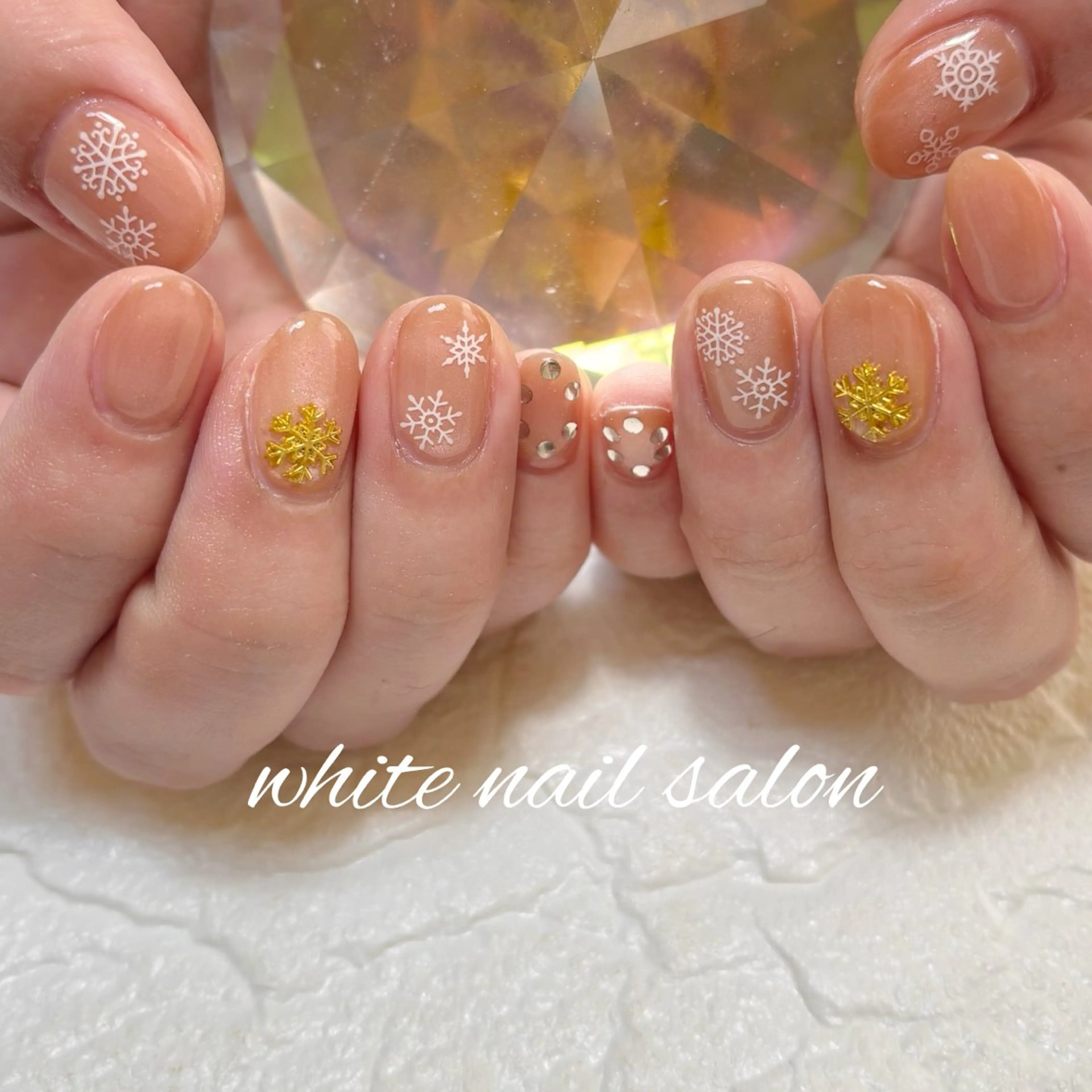 ネイル フットネイル ラメ(グリッター) ハンドネイル white nail salonのネイルデザイン